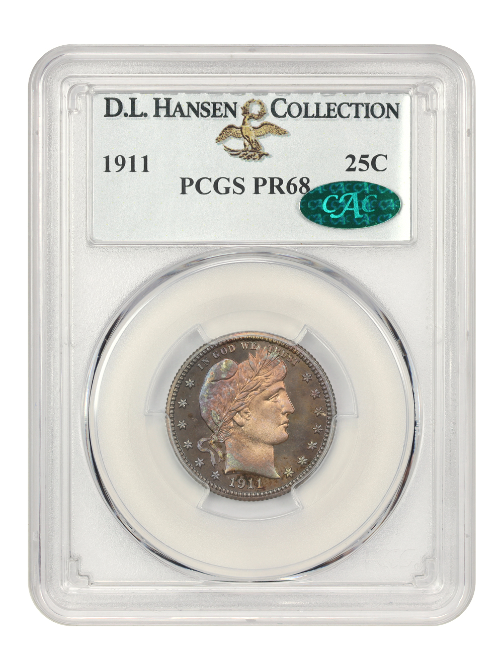 image for: 1911 25c PCGS PR68