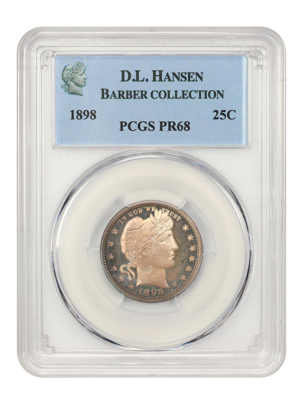 image for: 1898 25c PCGS PR68