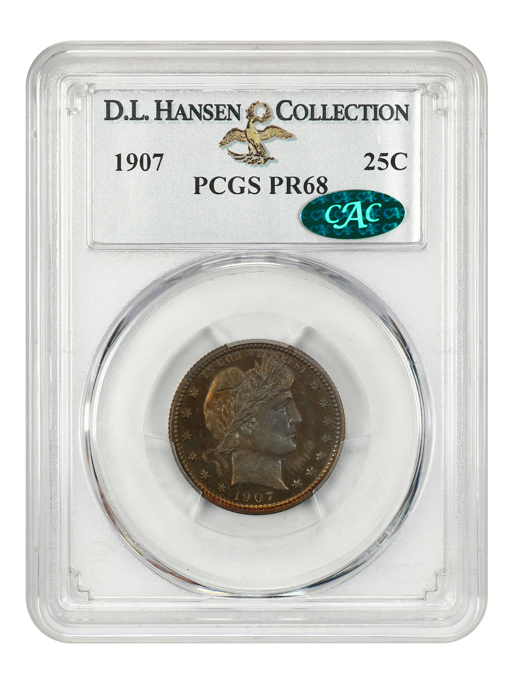image for: 1907 25c PCGS PR68