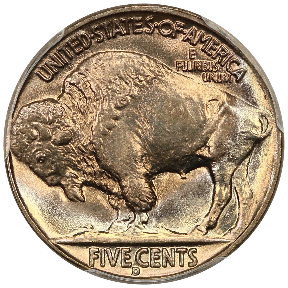 image for: 1938-D Buffalo 5c PCGS MS68