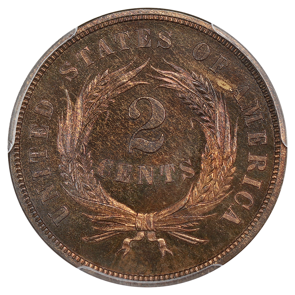 image for: 1866 2c PCGS PR66 RB