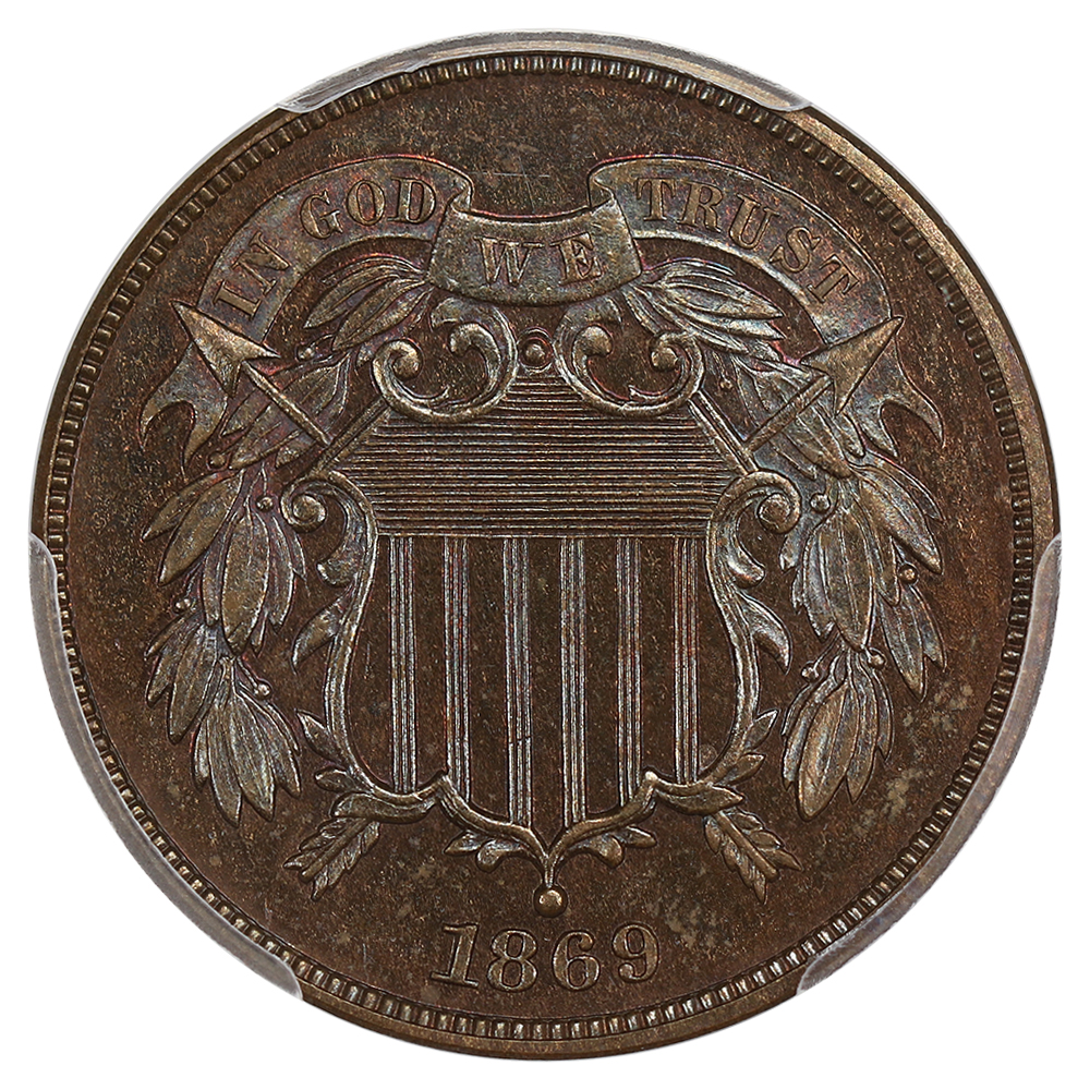 image for: 1869 2c PCGS PR66 BN