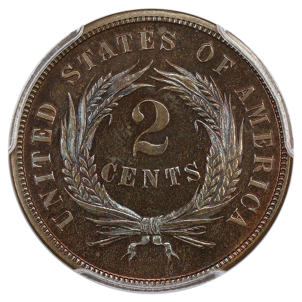 image for: 1869 2c PCGS PR66 BN