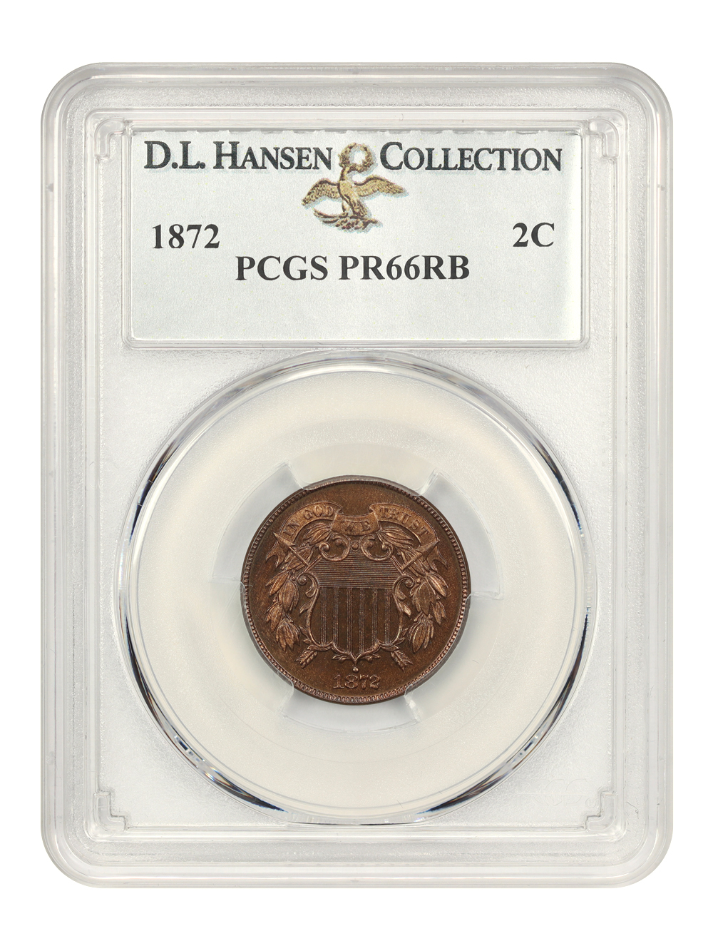 image for: 1872 2c PCGS PR66 RB