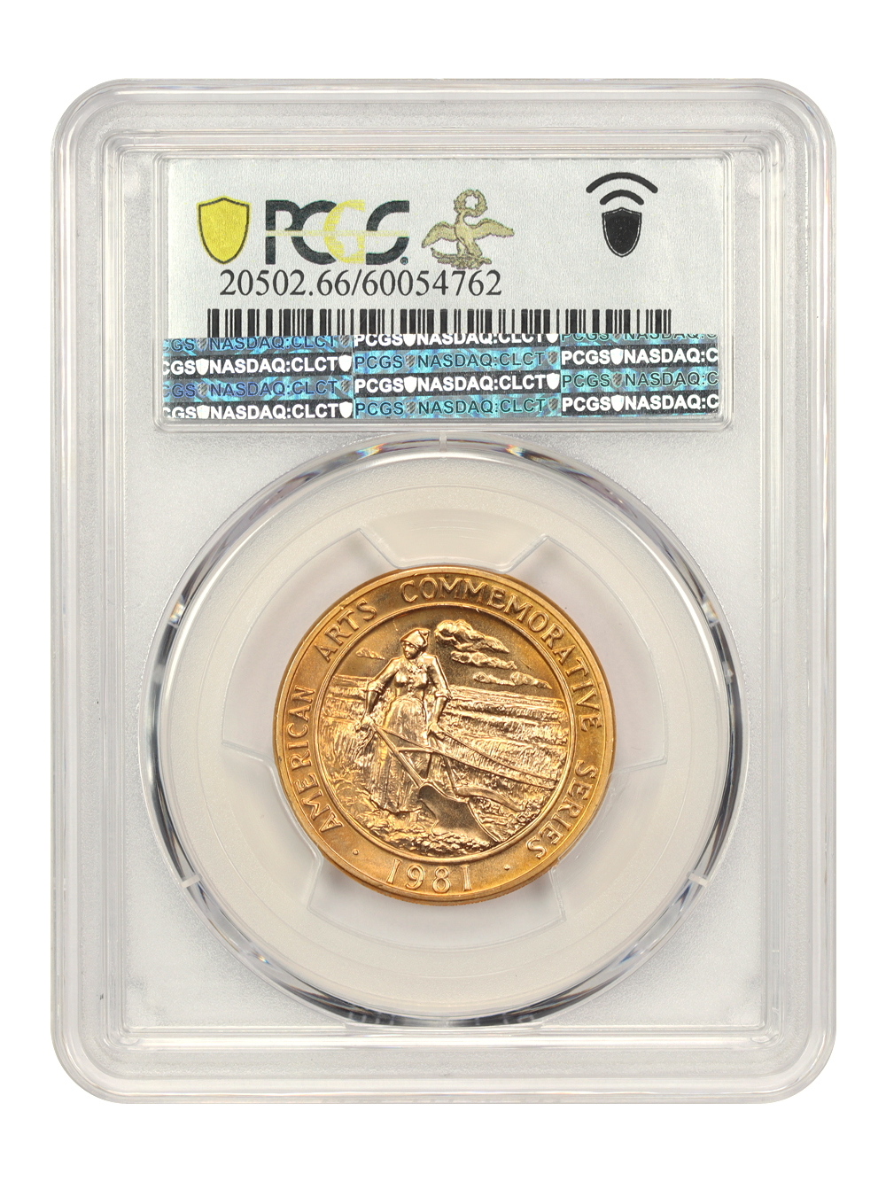 image for: 1981 Willa Cather 1/2 Ounce Gold Medal PCGS MS66