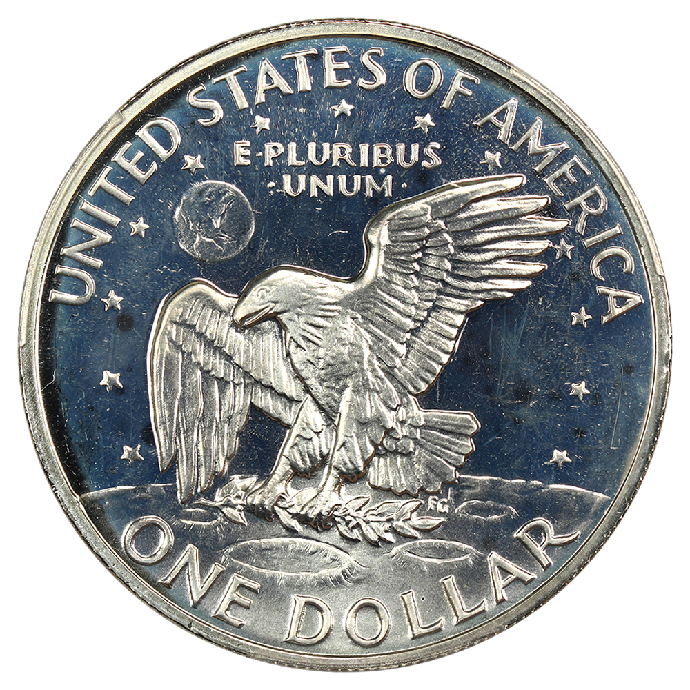 image for: 1971-S Silver, Doubled Die Obverse, FS-103 $1  PCGS PR67 CAM