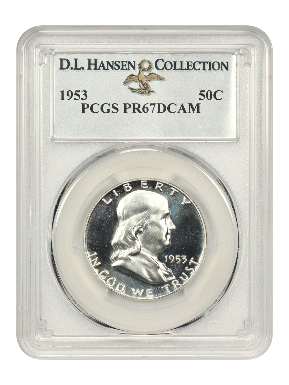 image for: 1953 50c PCGS PR67 DCAM
