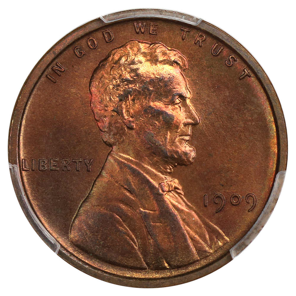 image for: 1909 VDB, Matte Finish 1c PCGS PR65 RB