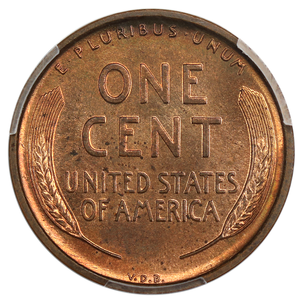 image for: 1909 VDB, Matte Finish 1c PCGS PR65 RB