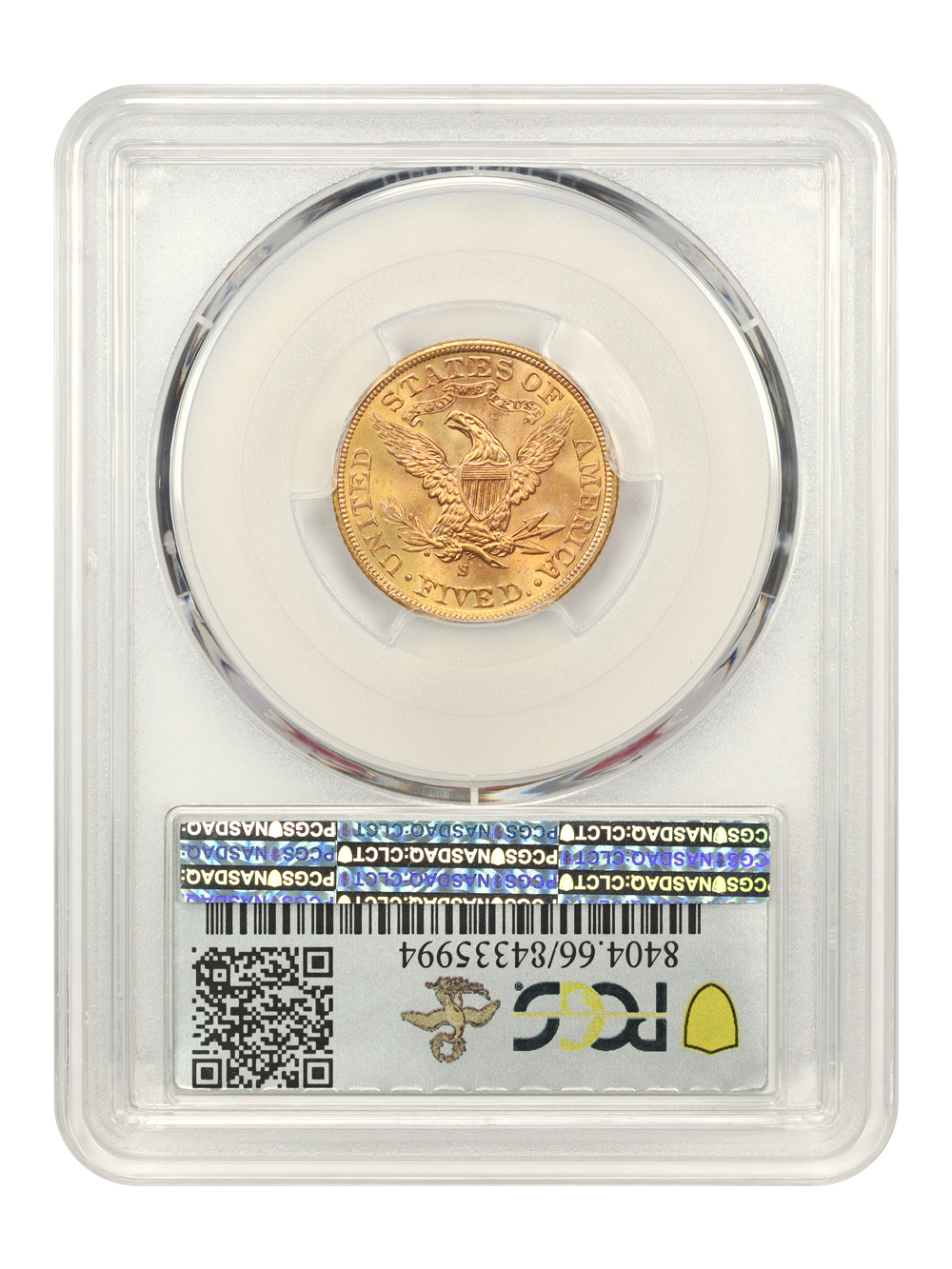 image for: 1901-S $5 PCGS MS66