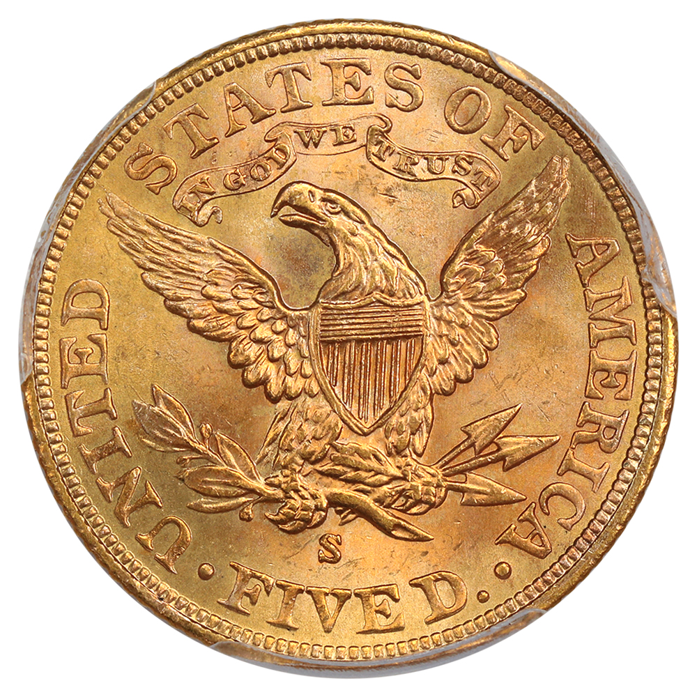 image for: 1901-S $5 PCGS MS66