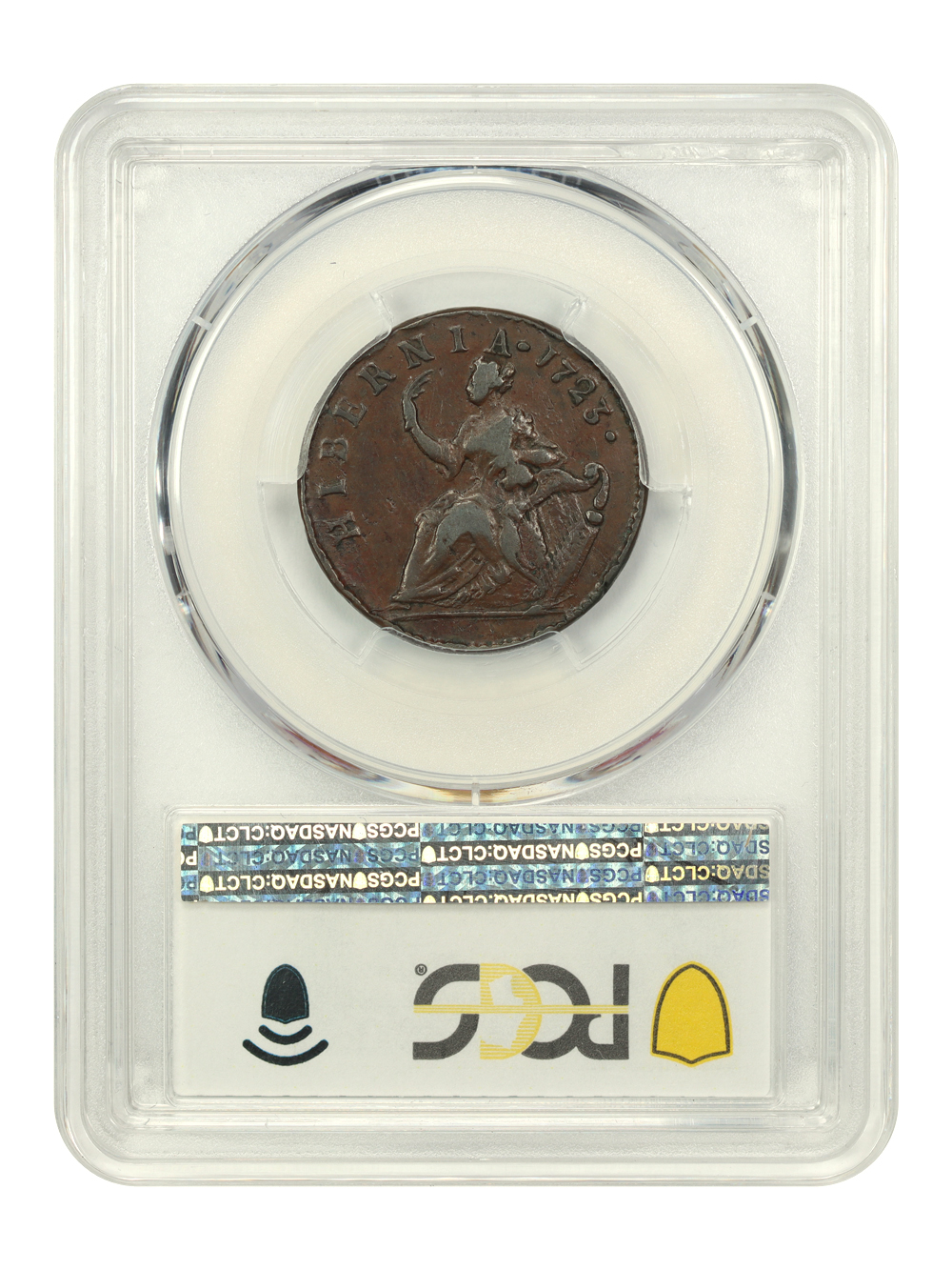 image for: 1723 Wood's Hibernia 1/2 P PCGS XF40 BN