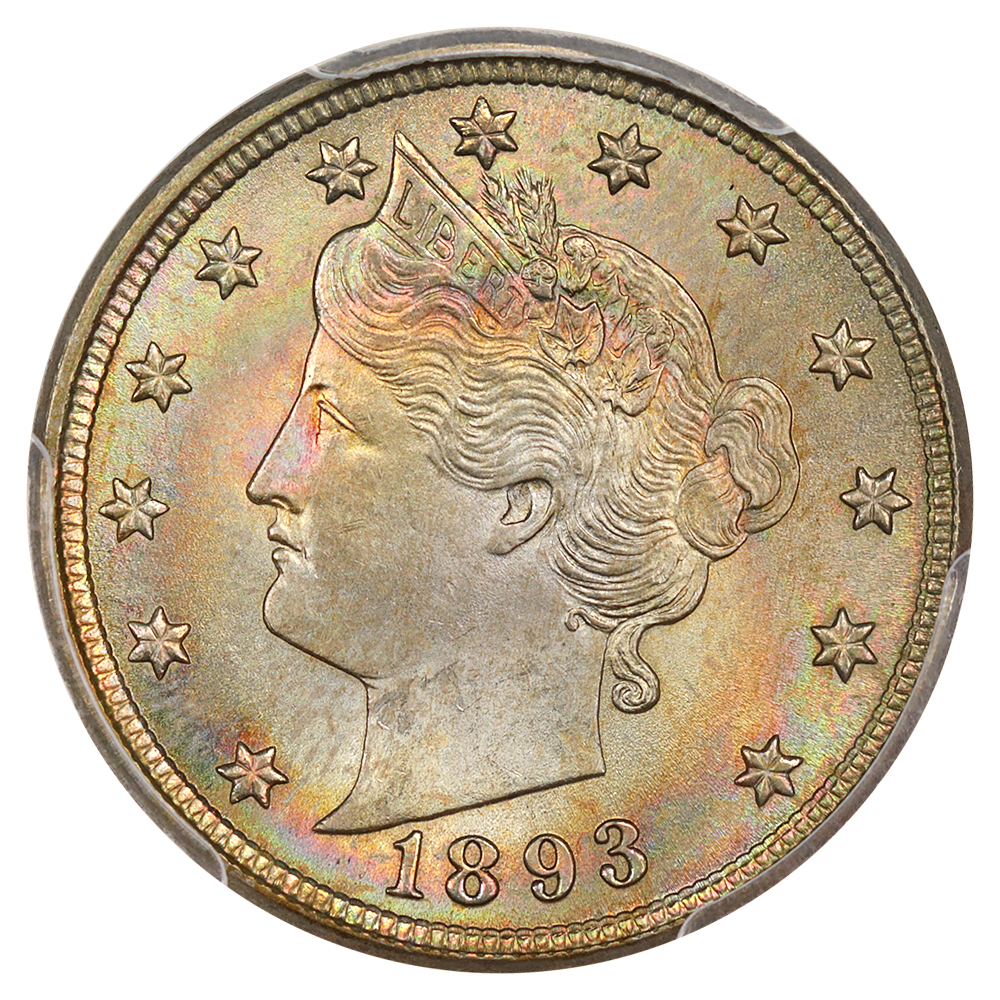image for: 1893 5c PCGS MS66