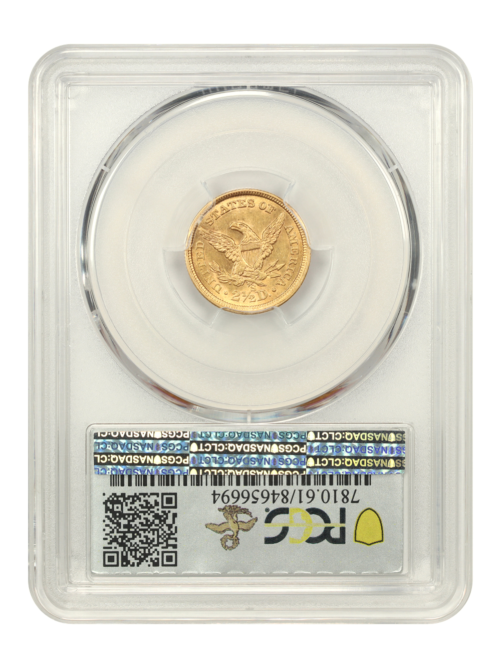 image for: 1869-S $2 1/2 PCGS MS61