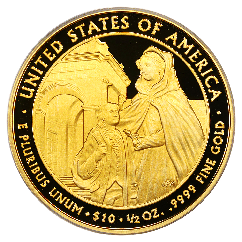 image for: 2008-W Louisa Adams $10  PCGS PR69 DCAM