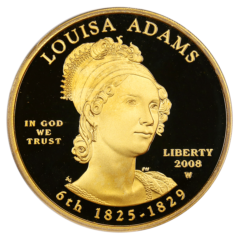 image for: 2008-W Louisa Adams $10  PCGS PR69 DCAM
