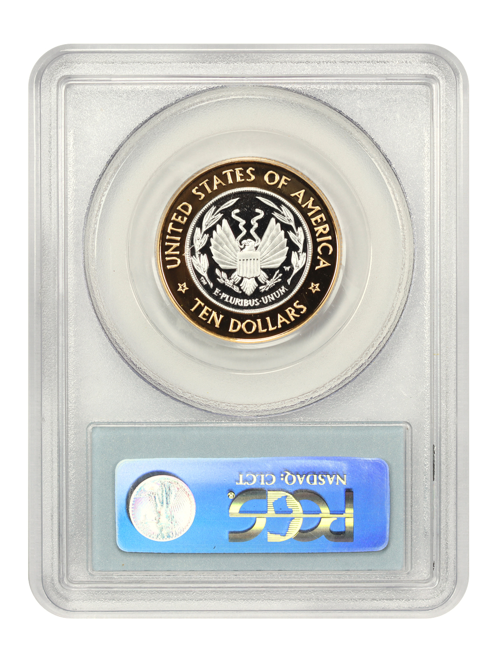 image for: 2000-W Library of Congress, Bimetallic $10  PCGS PR69 DCAM