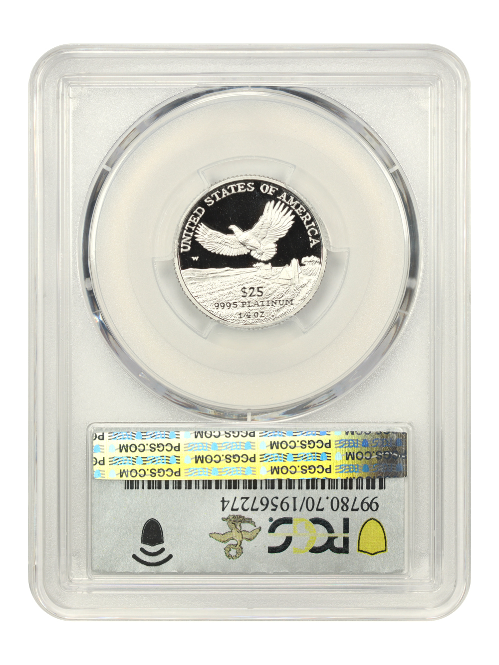 image for: 2000-W Platinum Eagle $25  PCGS PR70 DCAM