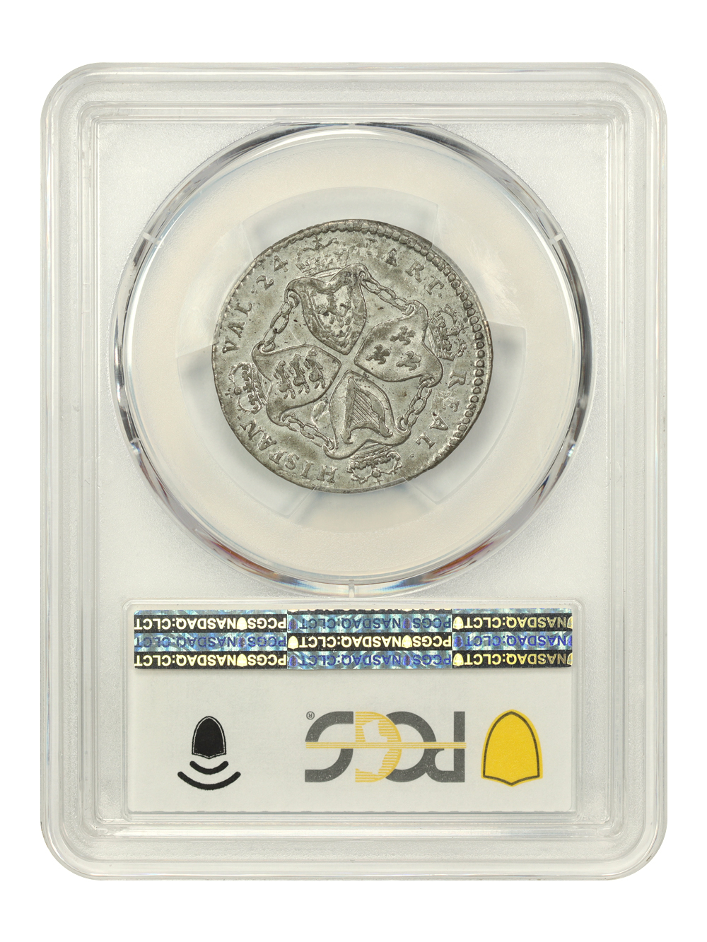 image for: (1688) American Plantations Restrike 1/24 RL PCGS MS64