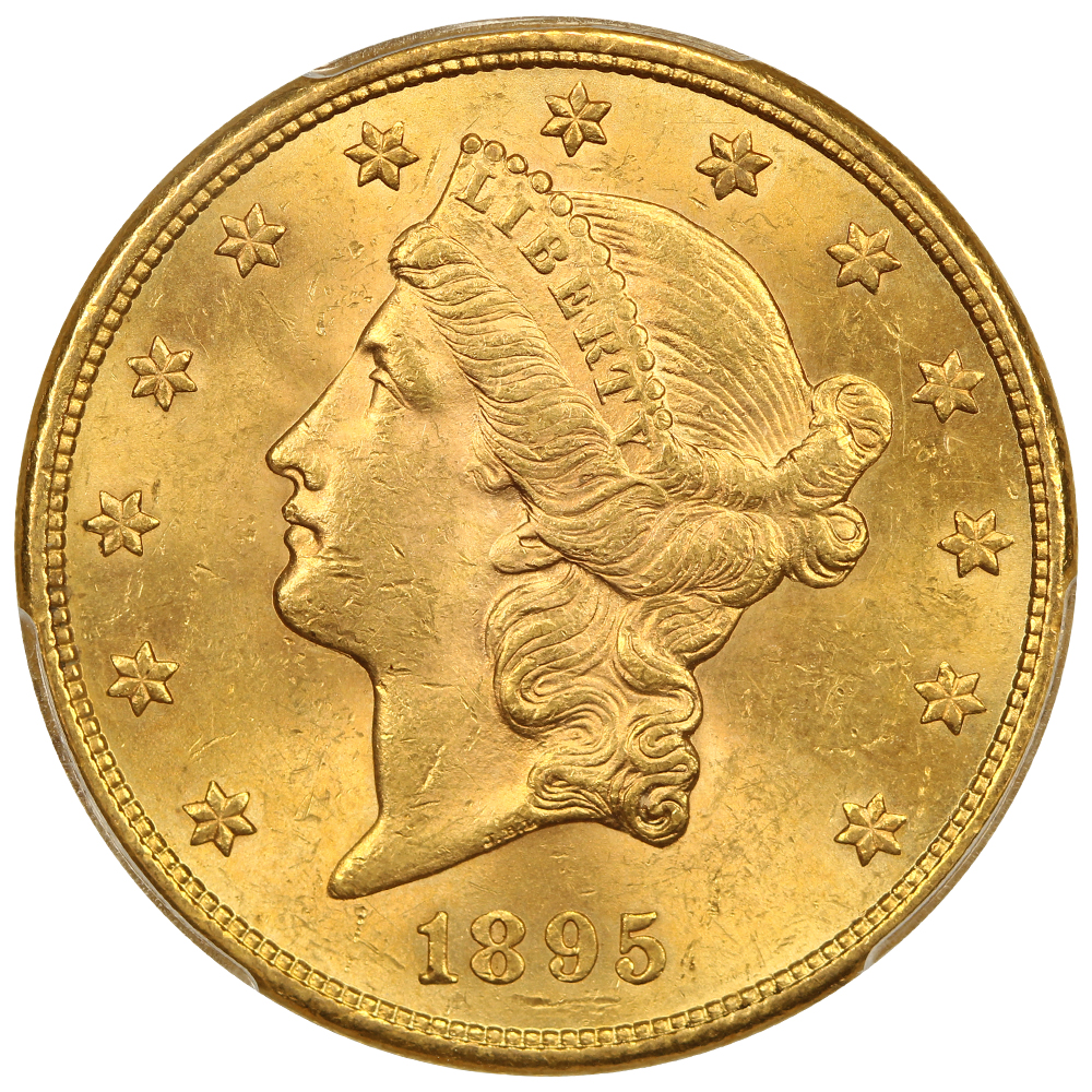 image for: 1895-S $20  PCGS MS63