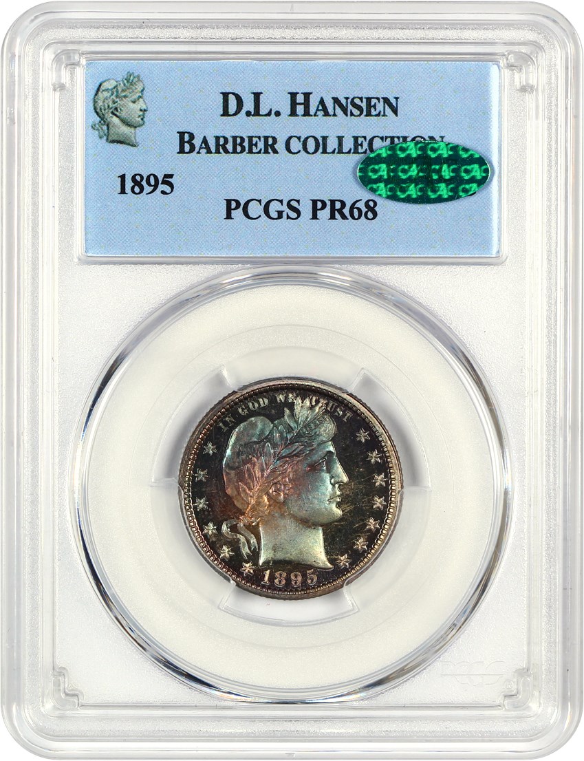 image for: 1895 25c PCGS PR68
