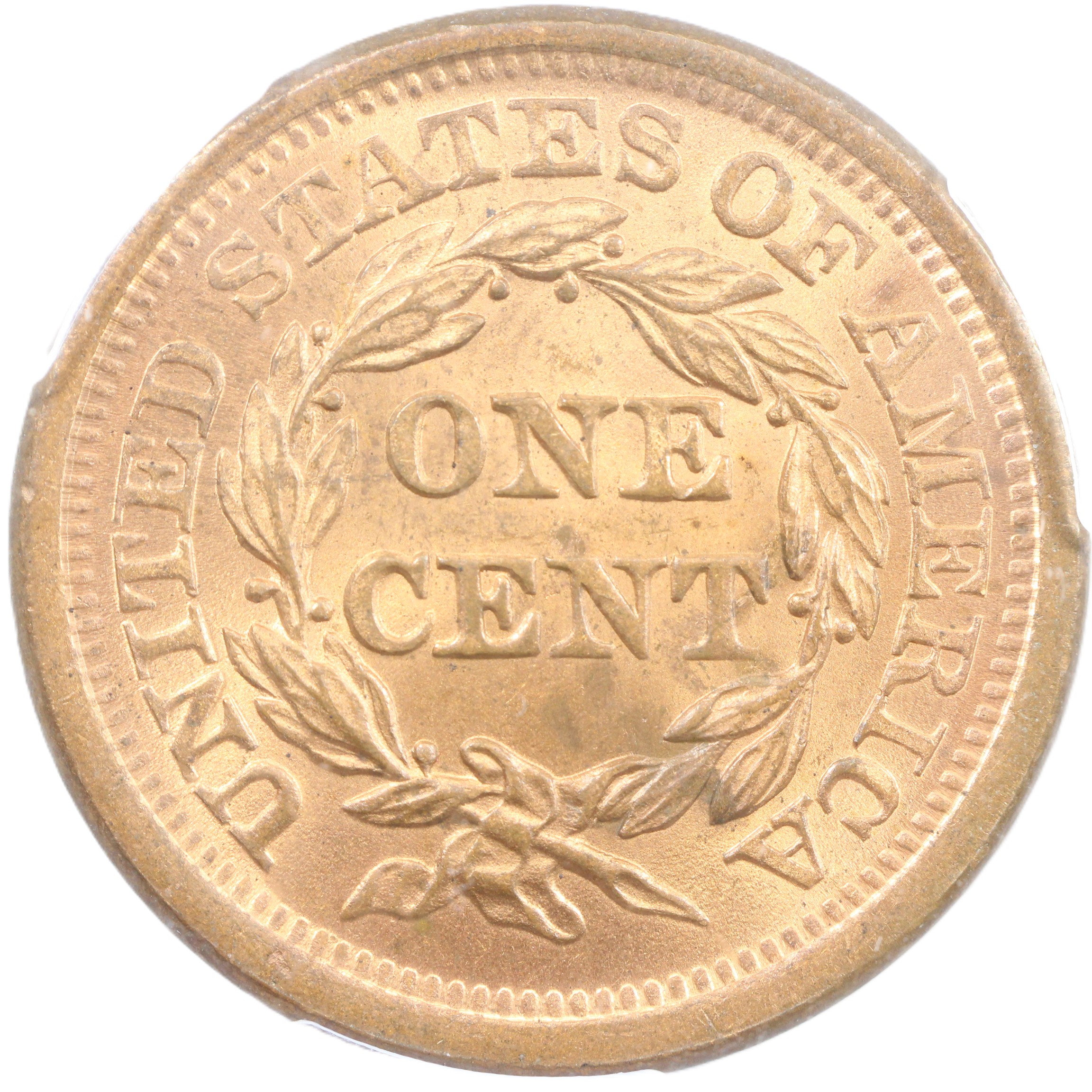 thumbnail for: 1853 1c PCGS MS65 RD