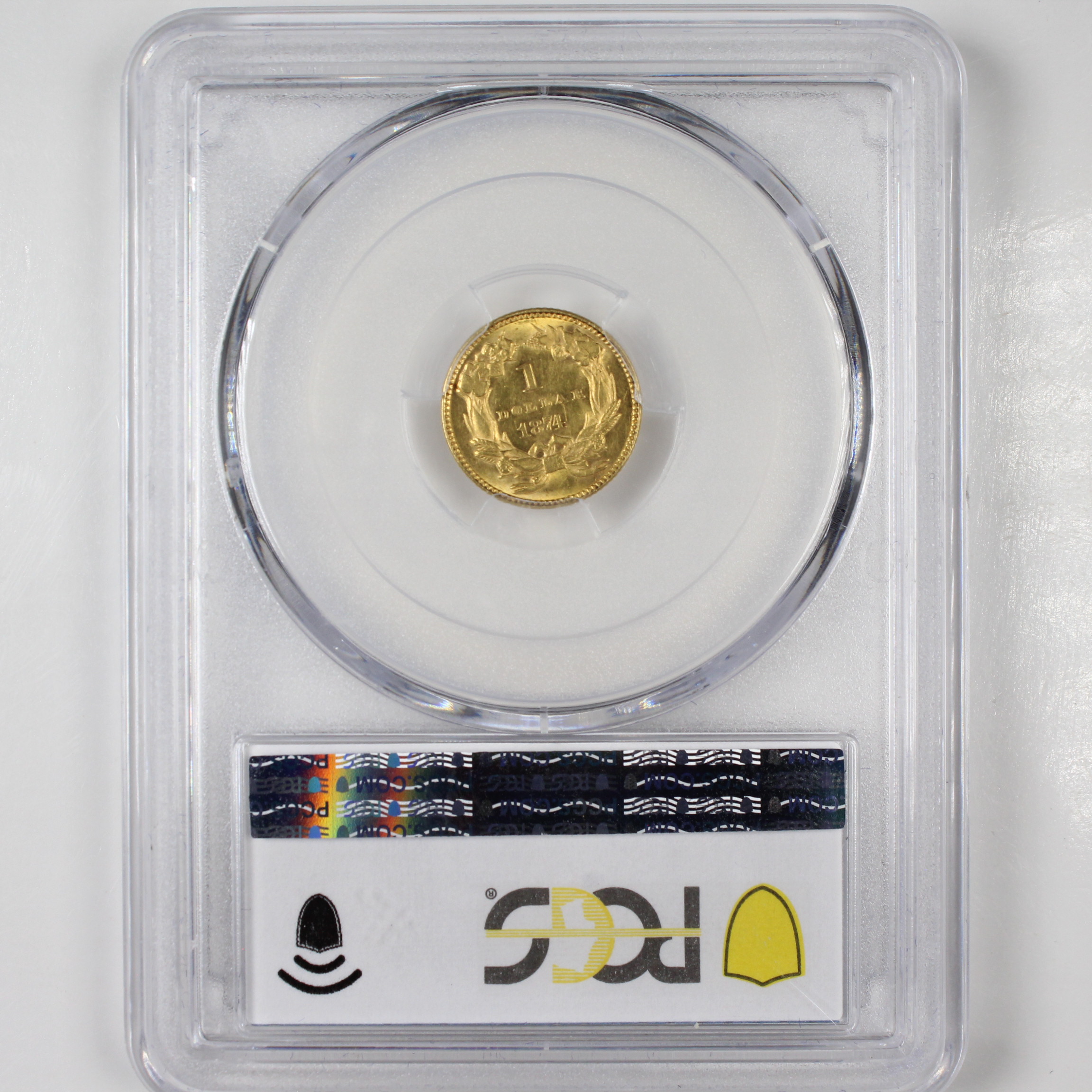 image for: 1874 G$1 PCGS MS62