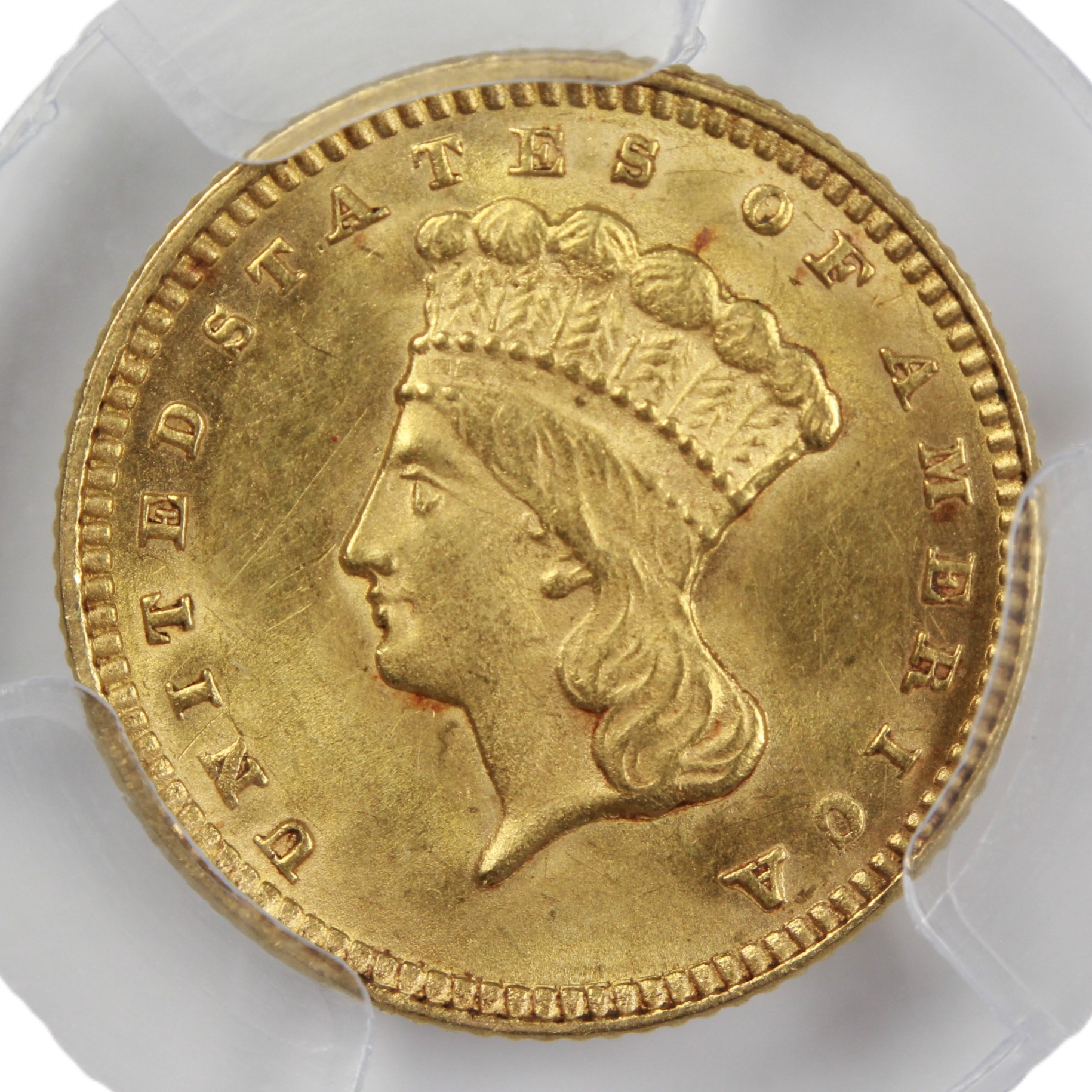 image for: 1874 G$1 PCGS MS62