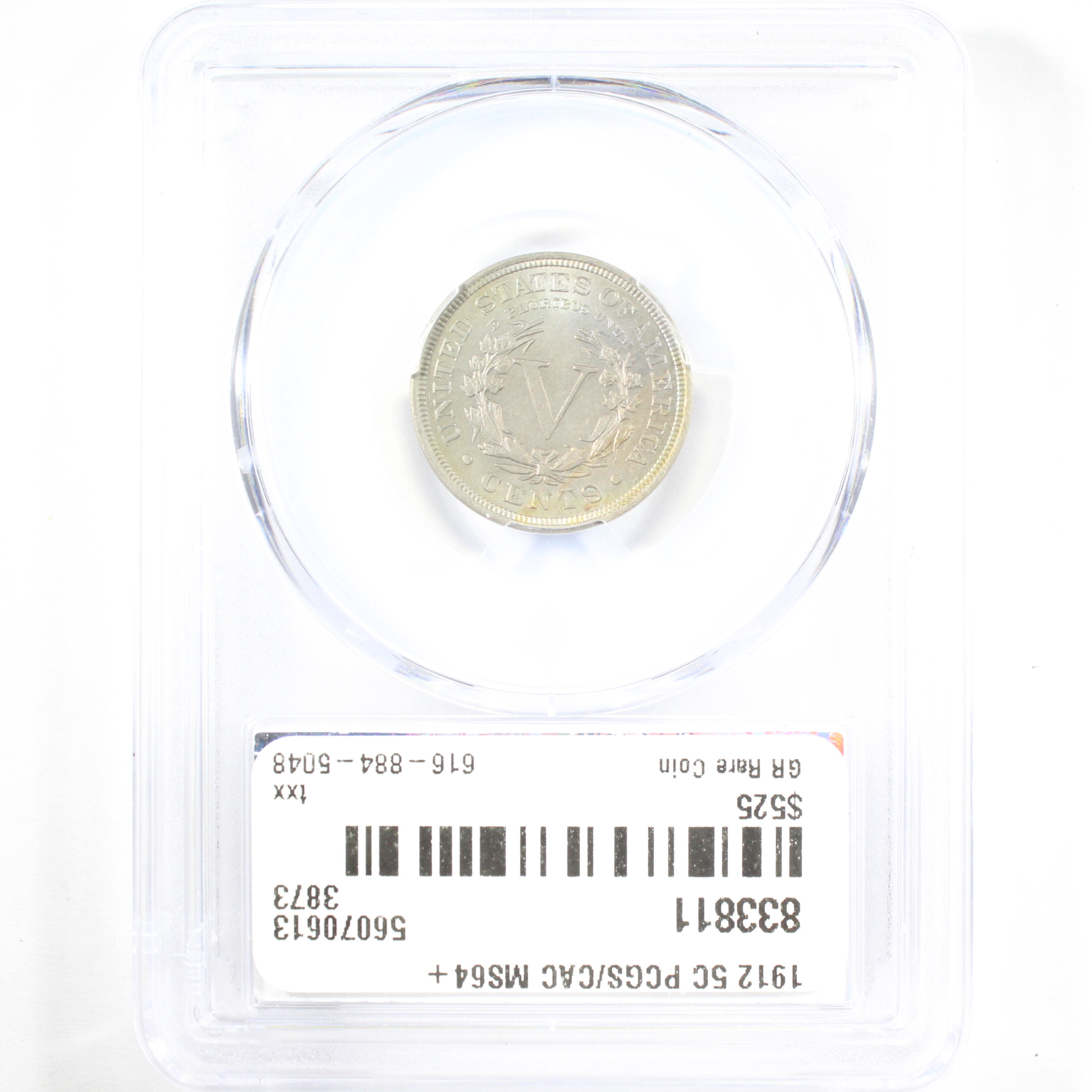 thumbnail for: 1912 5c PCGS MS64