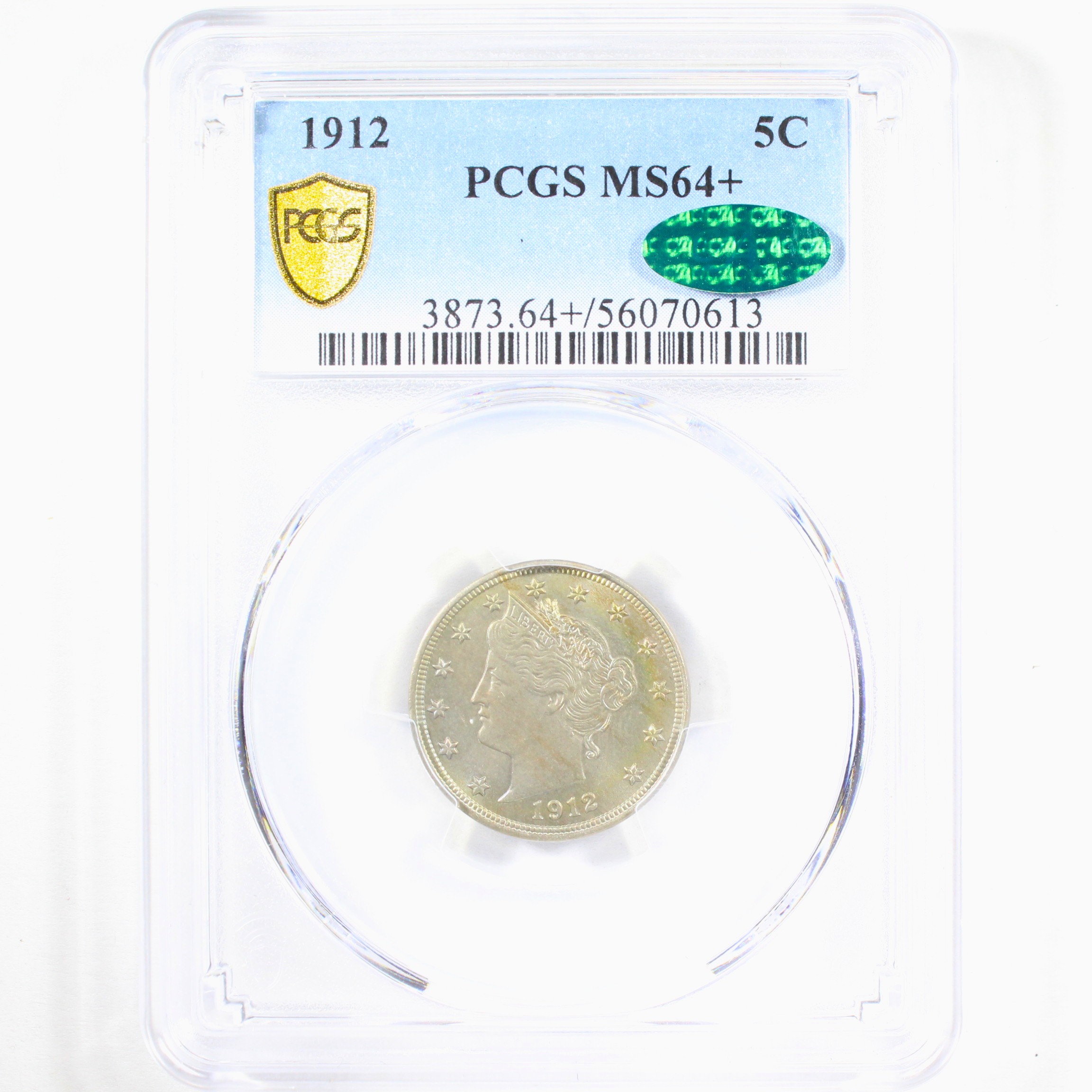 thumbnail for: 1912 5c PCGS MS64
