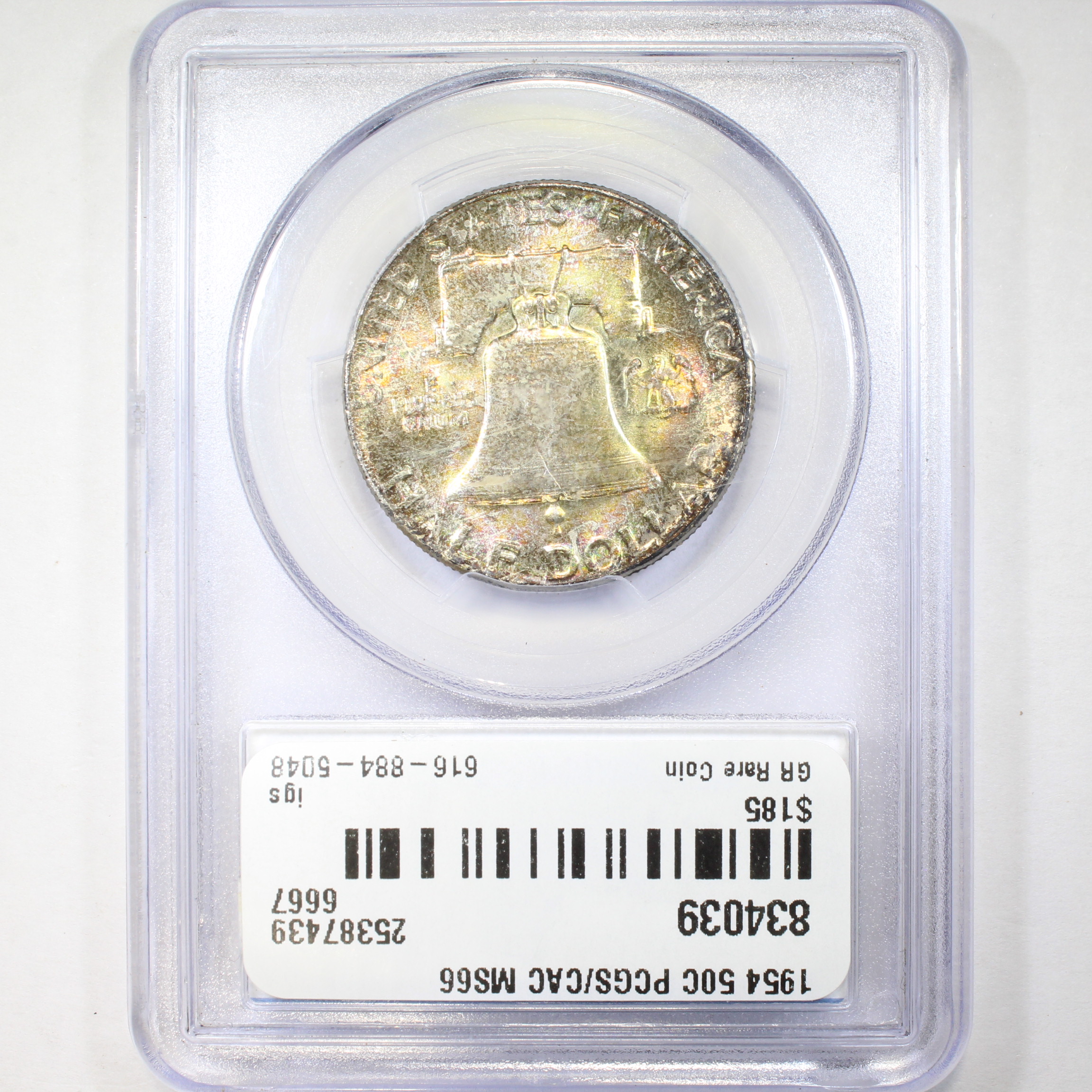thumbnail for: 1954 50c PCGS MS66