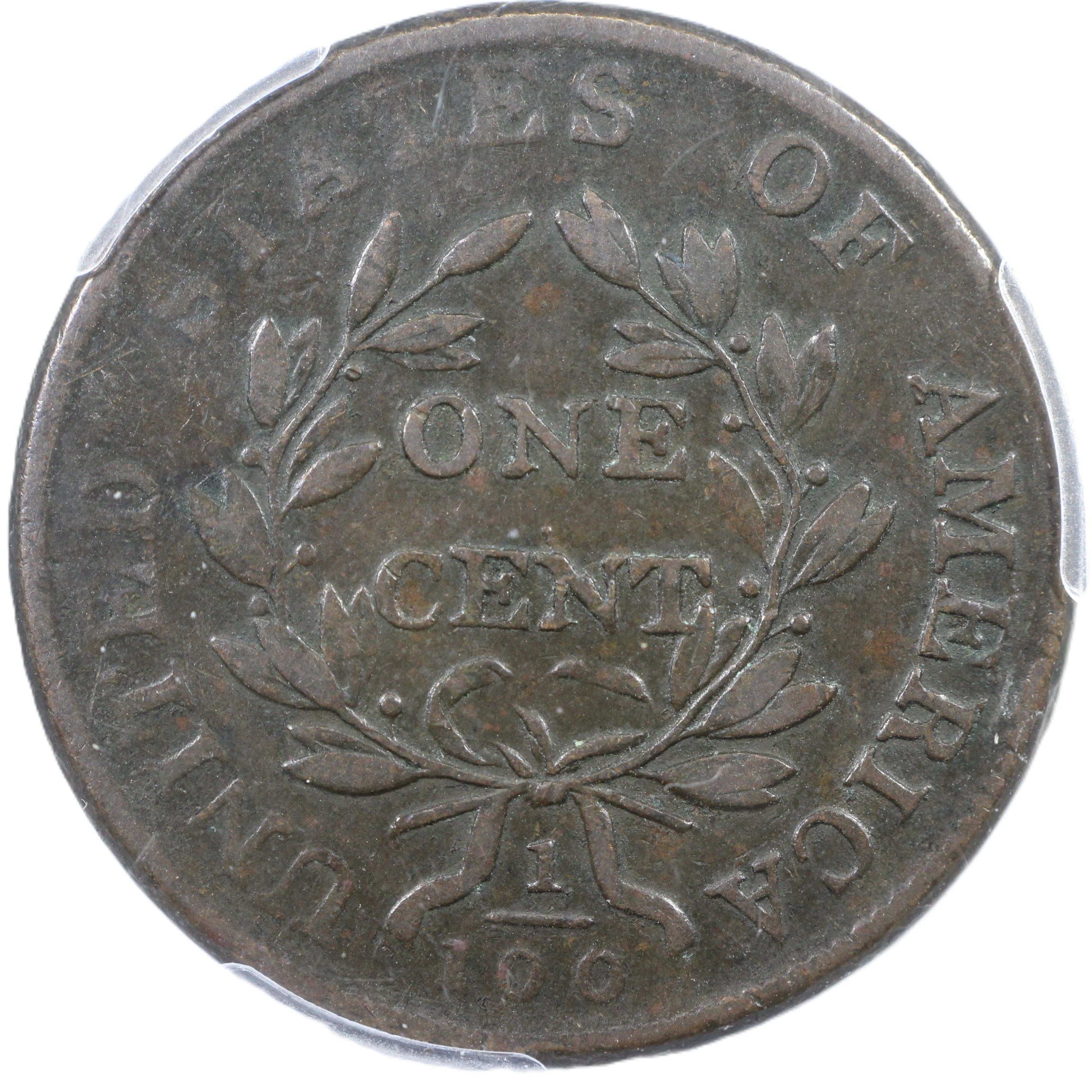 thumbnail for: 1802 Normal Reverse, S-227  1c PCGS VF25 BN