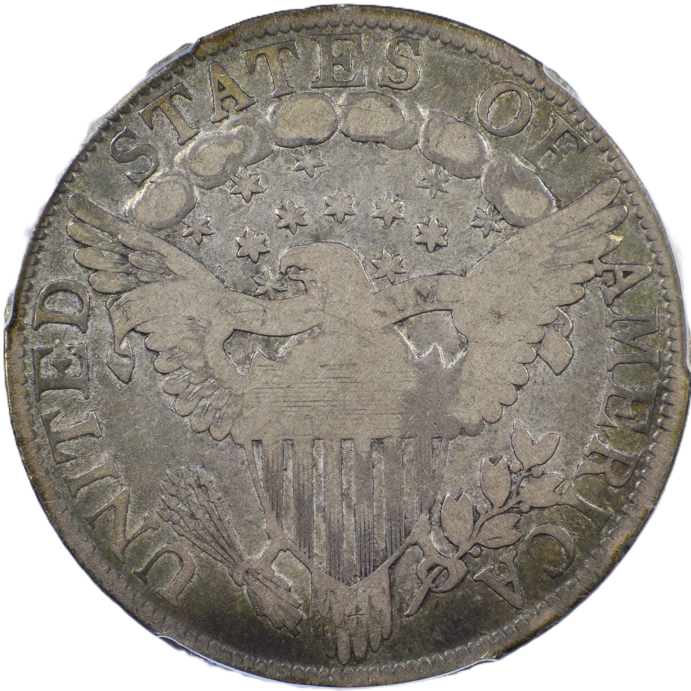 image for: 1803 Large 3, 12 Arrows, O-101 50c PCGS F15