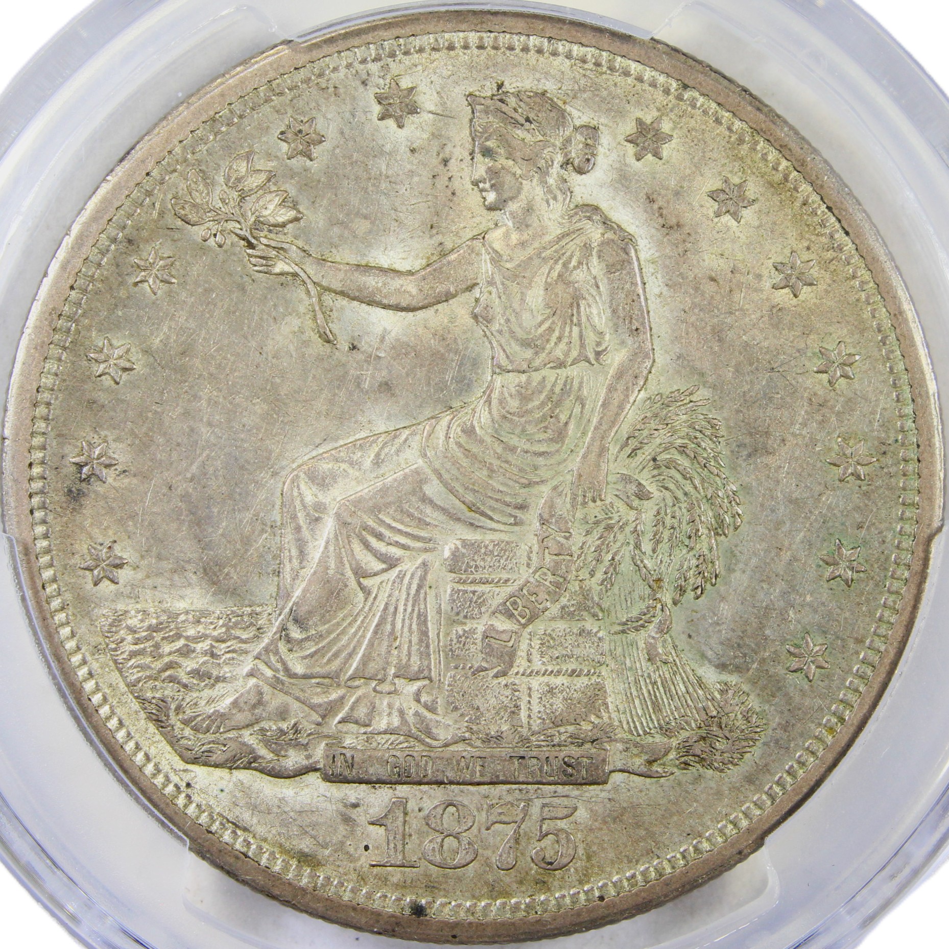 thumbnail for: 1875-S Trade$ PCGS AU58