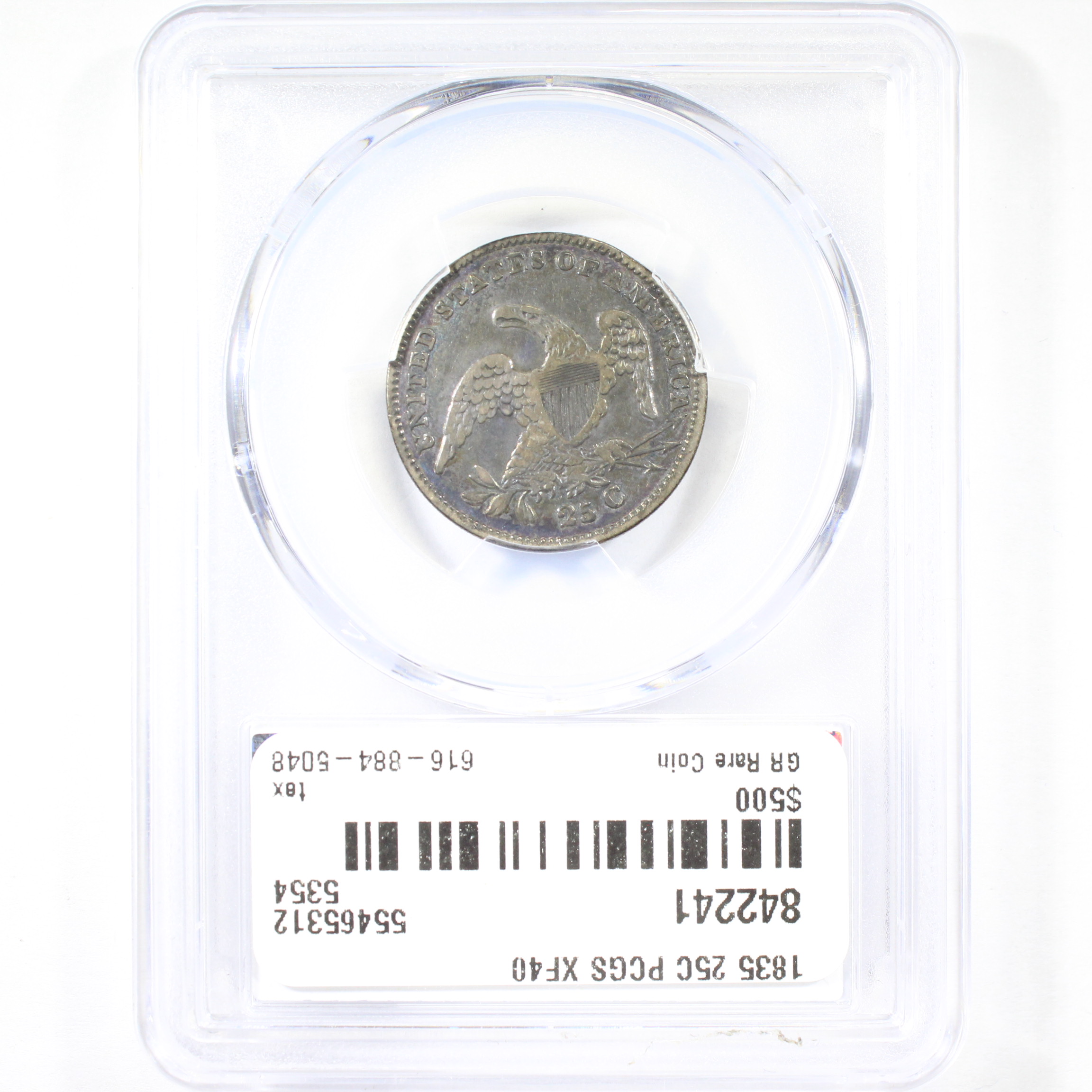 thumbnail for: 1835 25c PCGS XF40