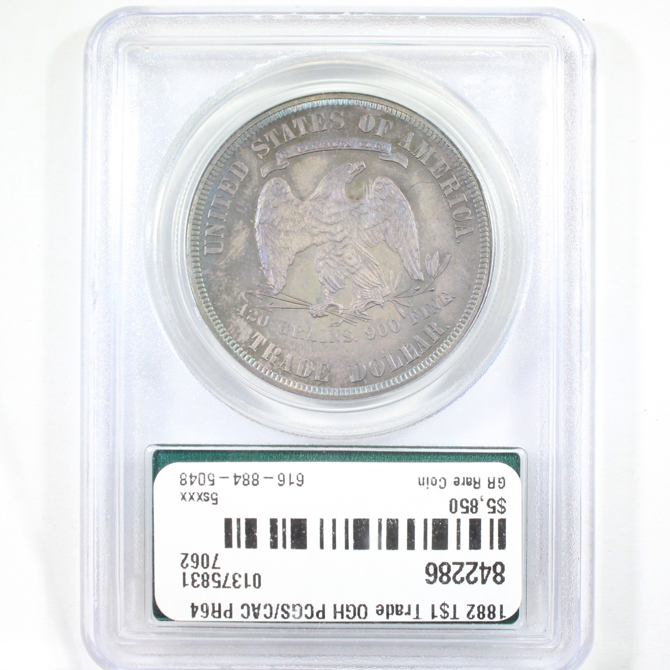 image for: 1882 Trade$ PCGS PR64
