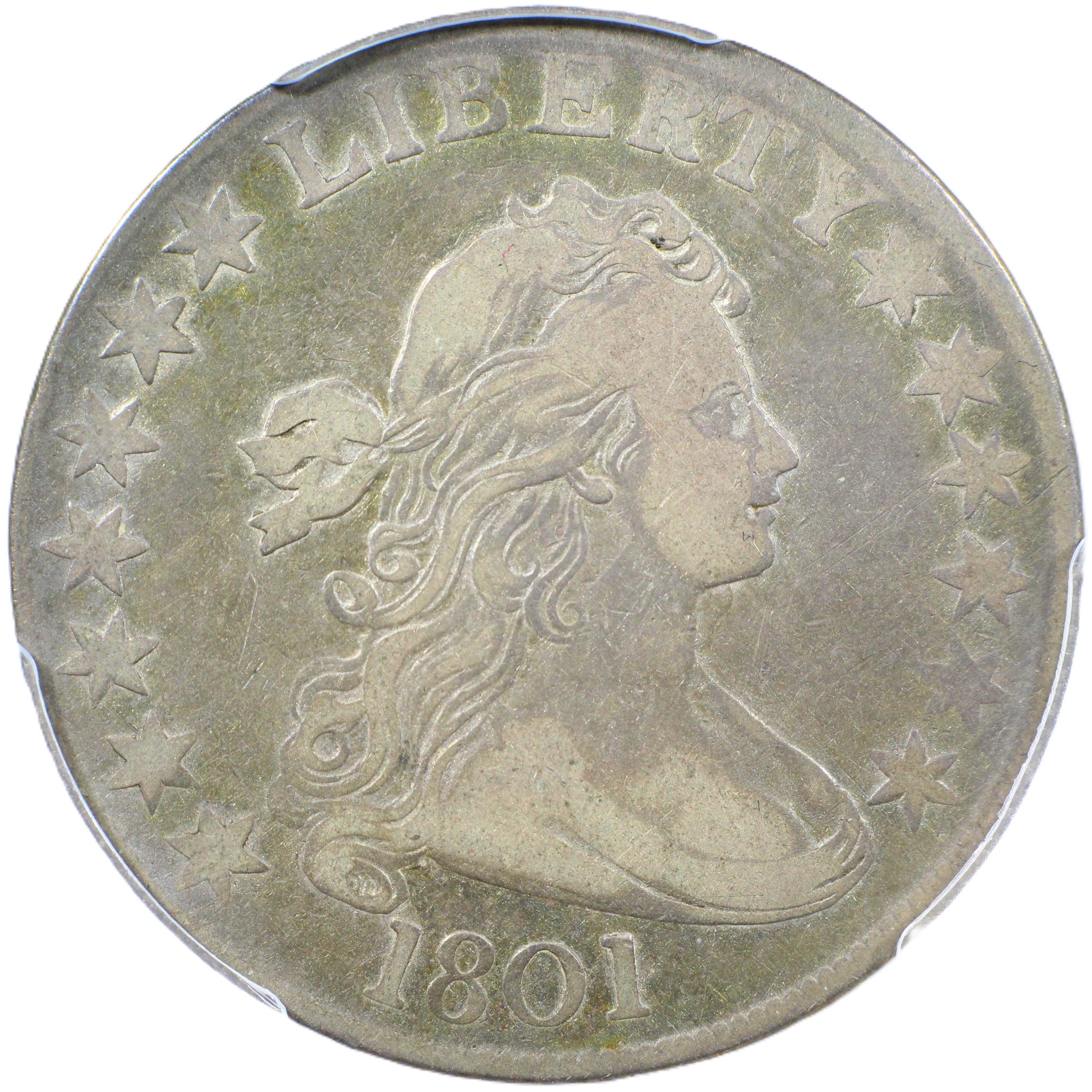 thumbnail for: 1801 O-102 50c PCGS VF25