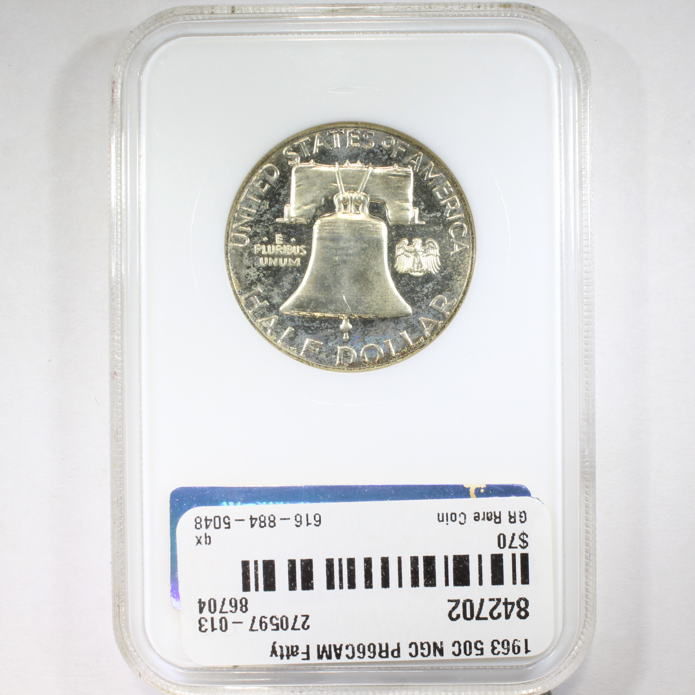 thumbnail for: 1963 50c NGC PR66 CAM