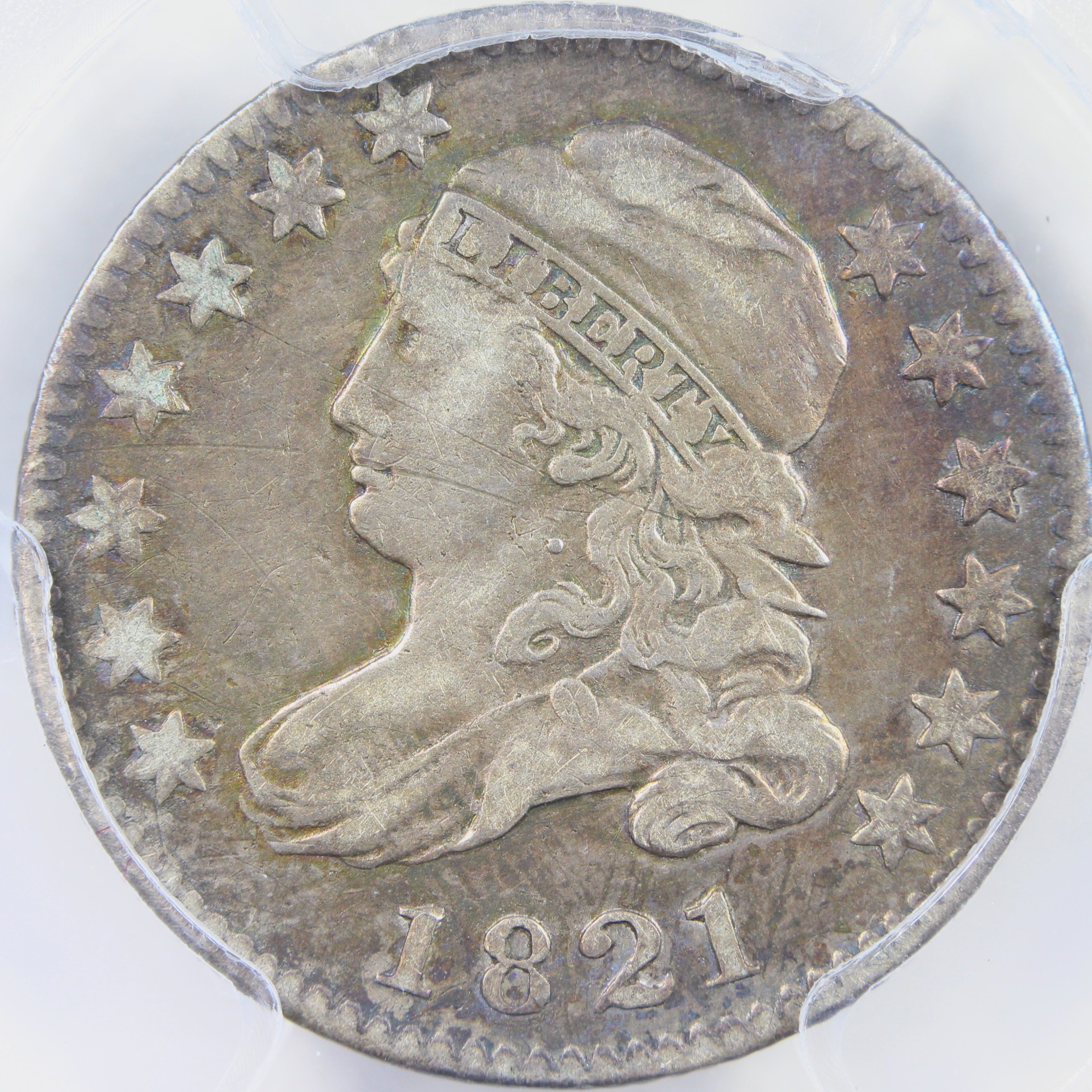 image for: 1821 Large Date, JR-5 10c PCGS VF30