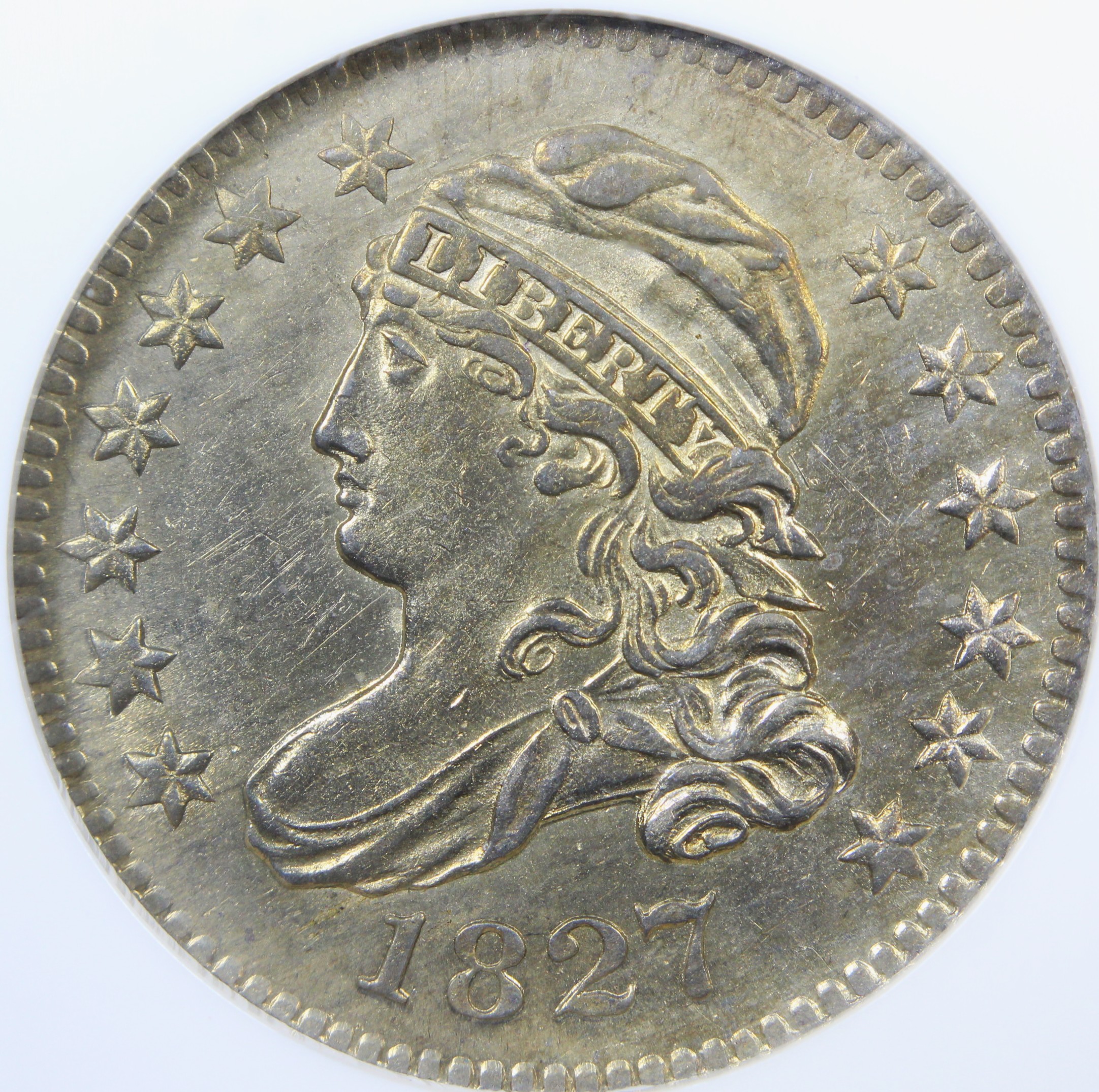 image for: 1827 Pointed Top 1 10c NGC MS62