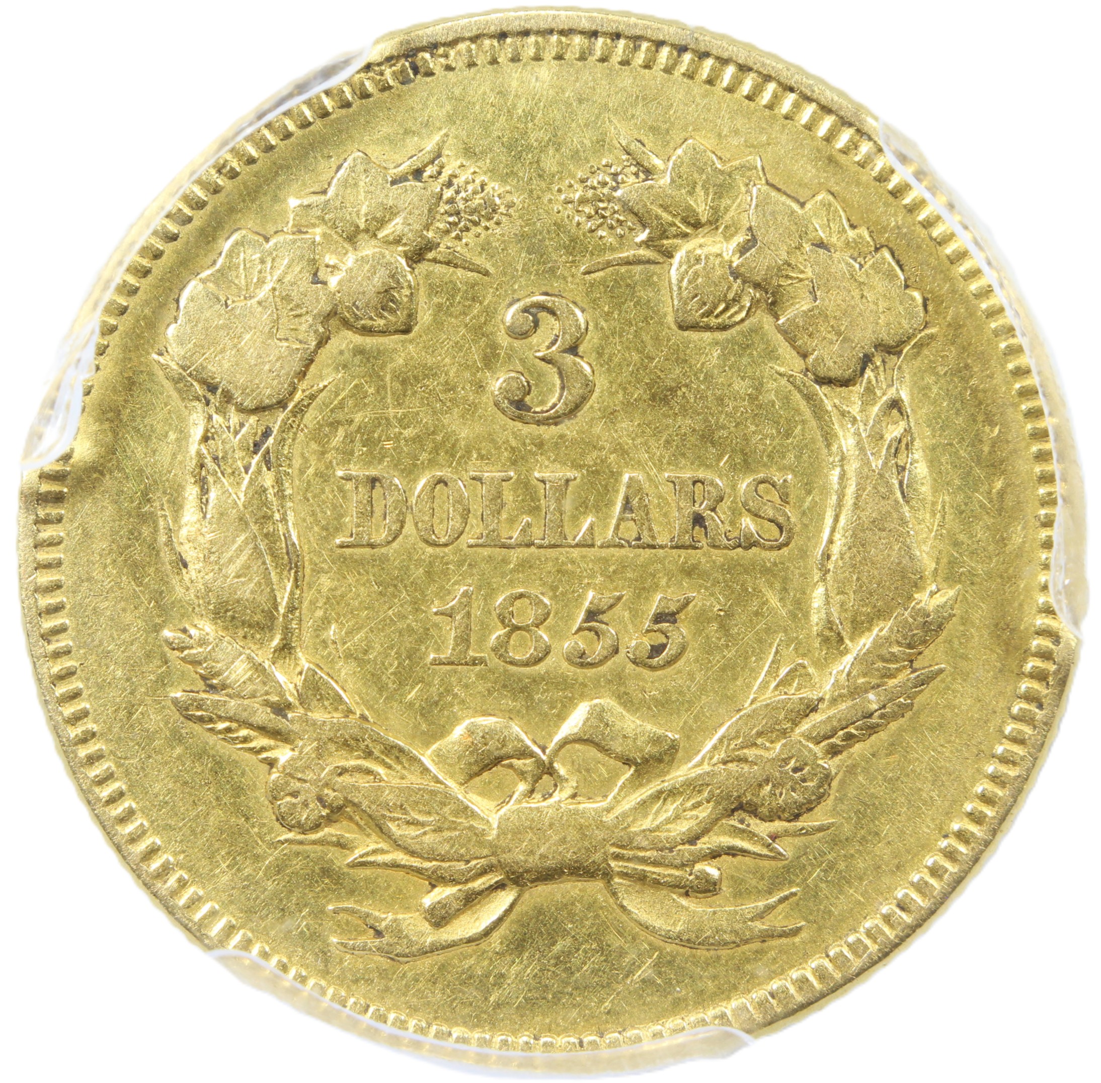 image for: 1855 $3  PCGS XF45