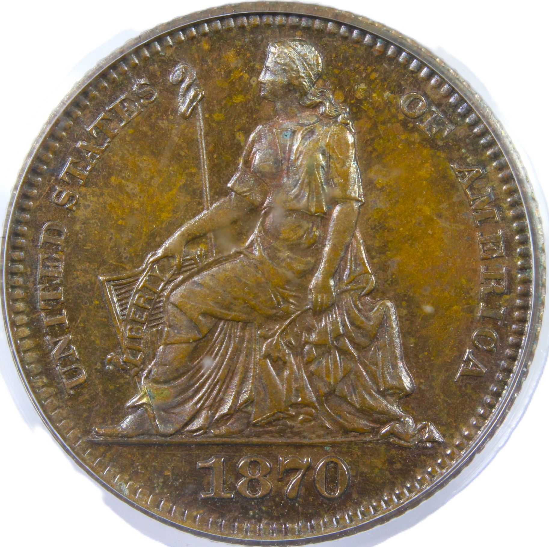 thumbnail for: 1870 Copper, J-817 PH10c PCGS PR64 BN