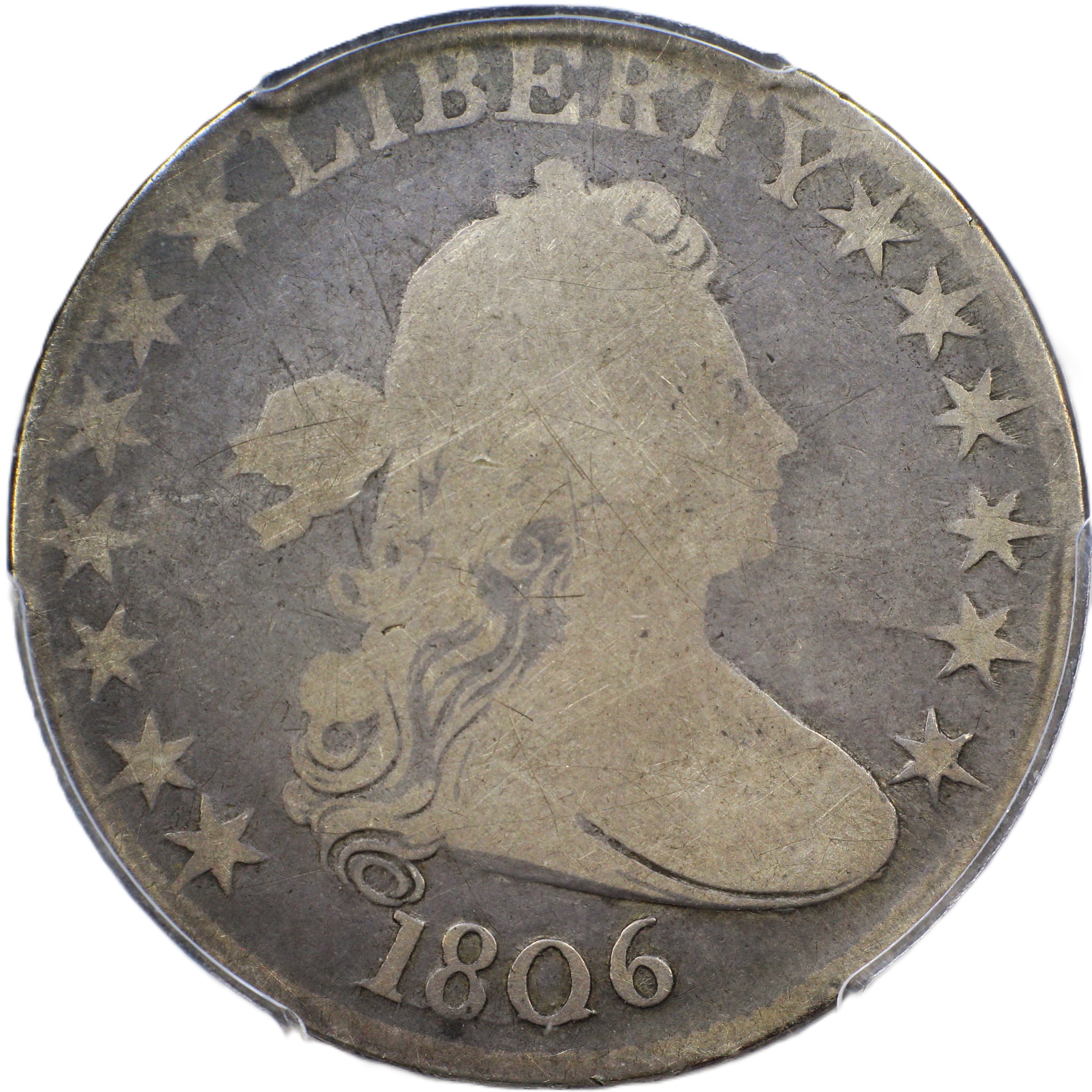 thumbnail for: 1806 Pointed 6, No Stem, O-109a 50c PCGS G4