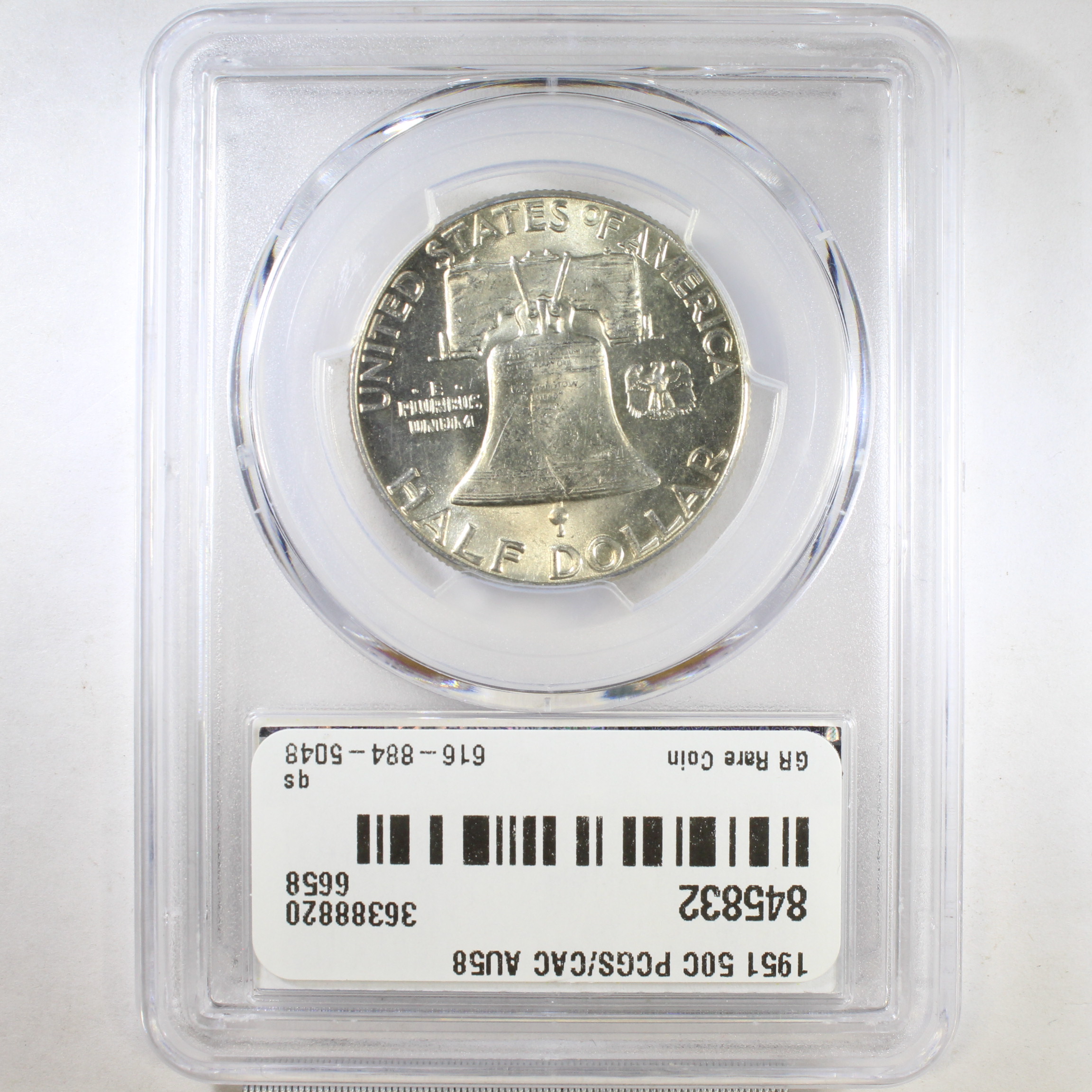 thumbnail for: 1951 50c PCGS AU58