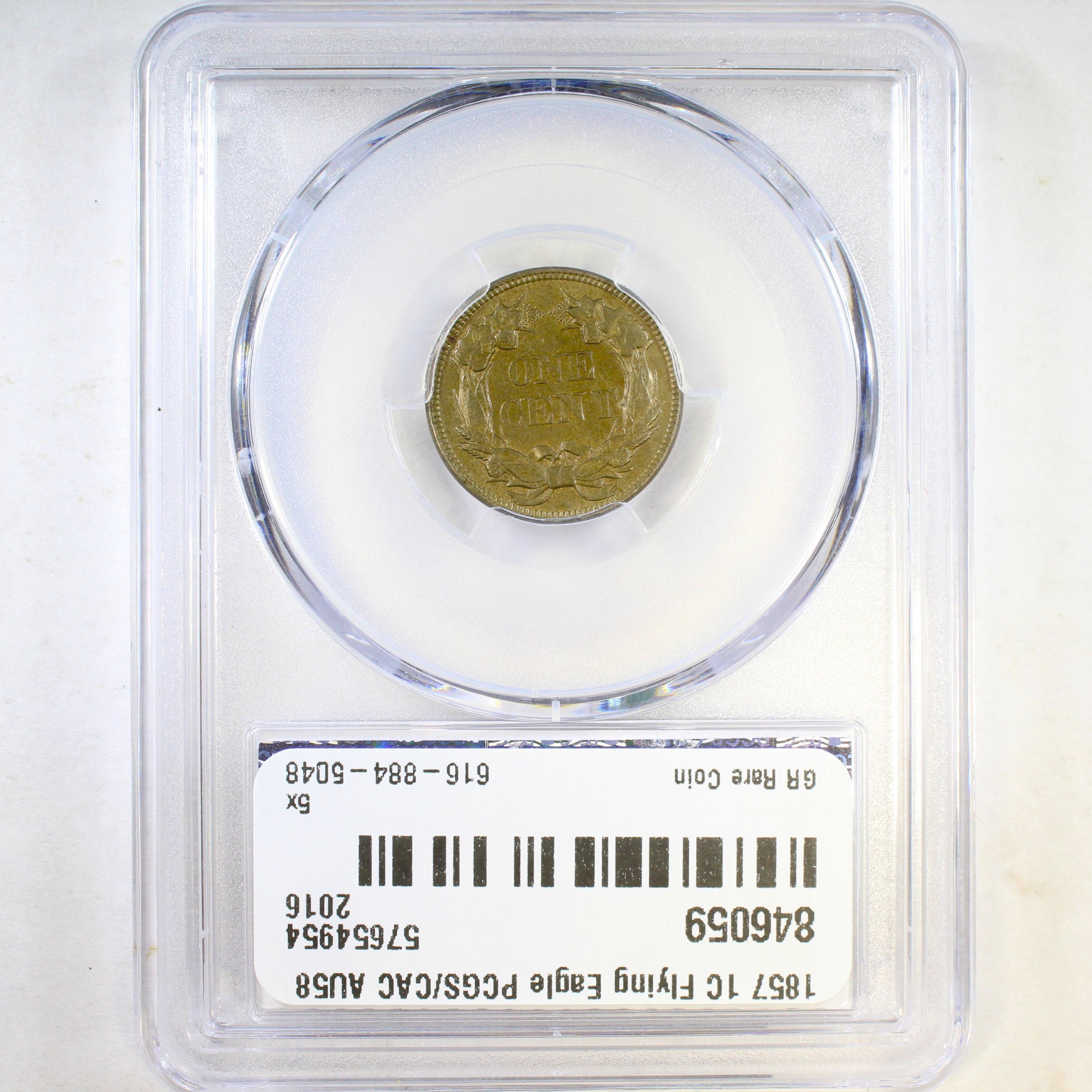 image for: 1857 Flying Eagle 1c PCGS AU58