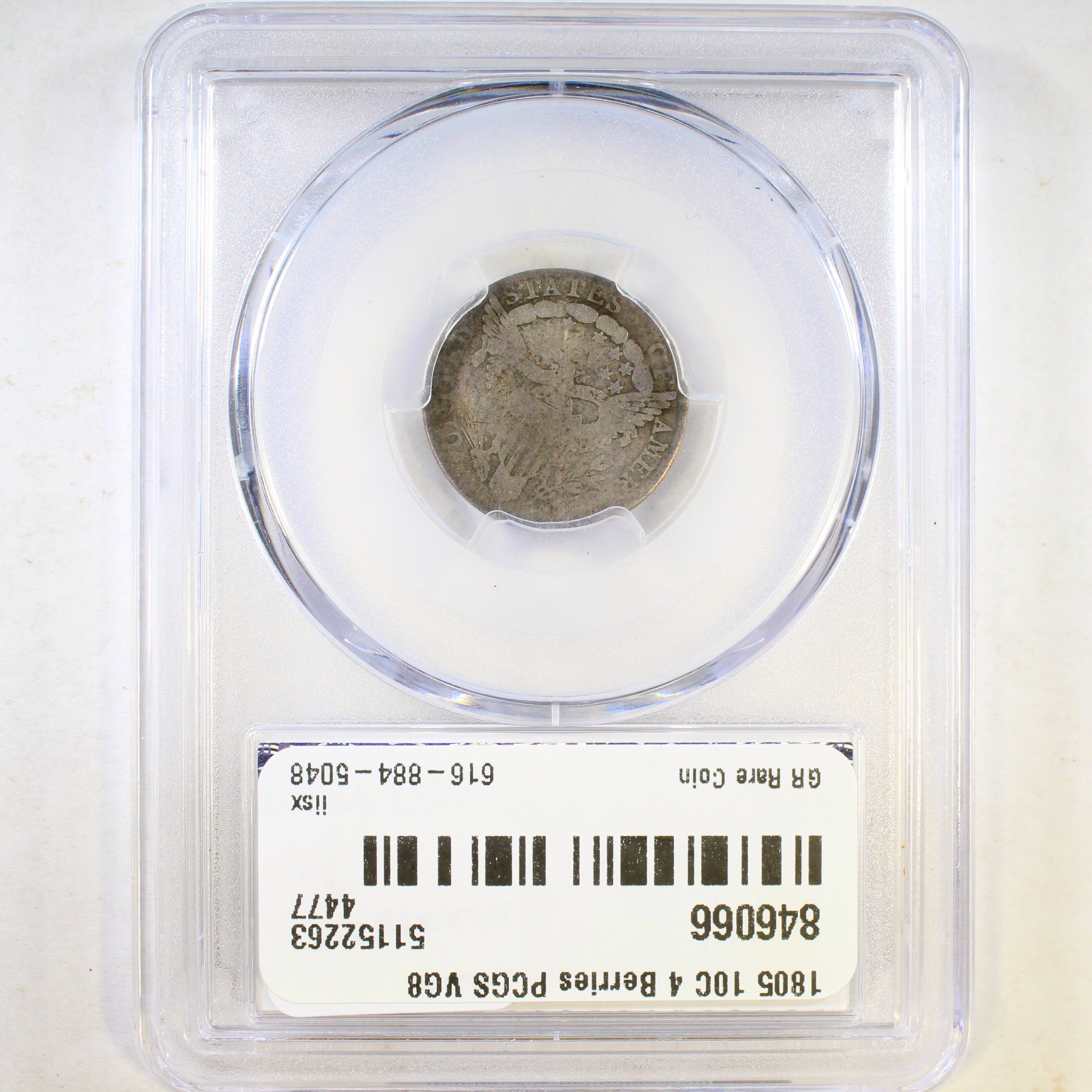 image for: 1805 4 Berries 10c PCGS VG8