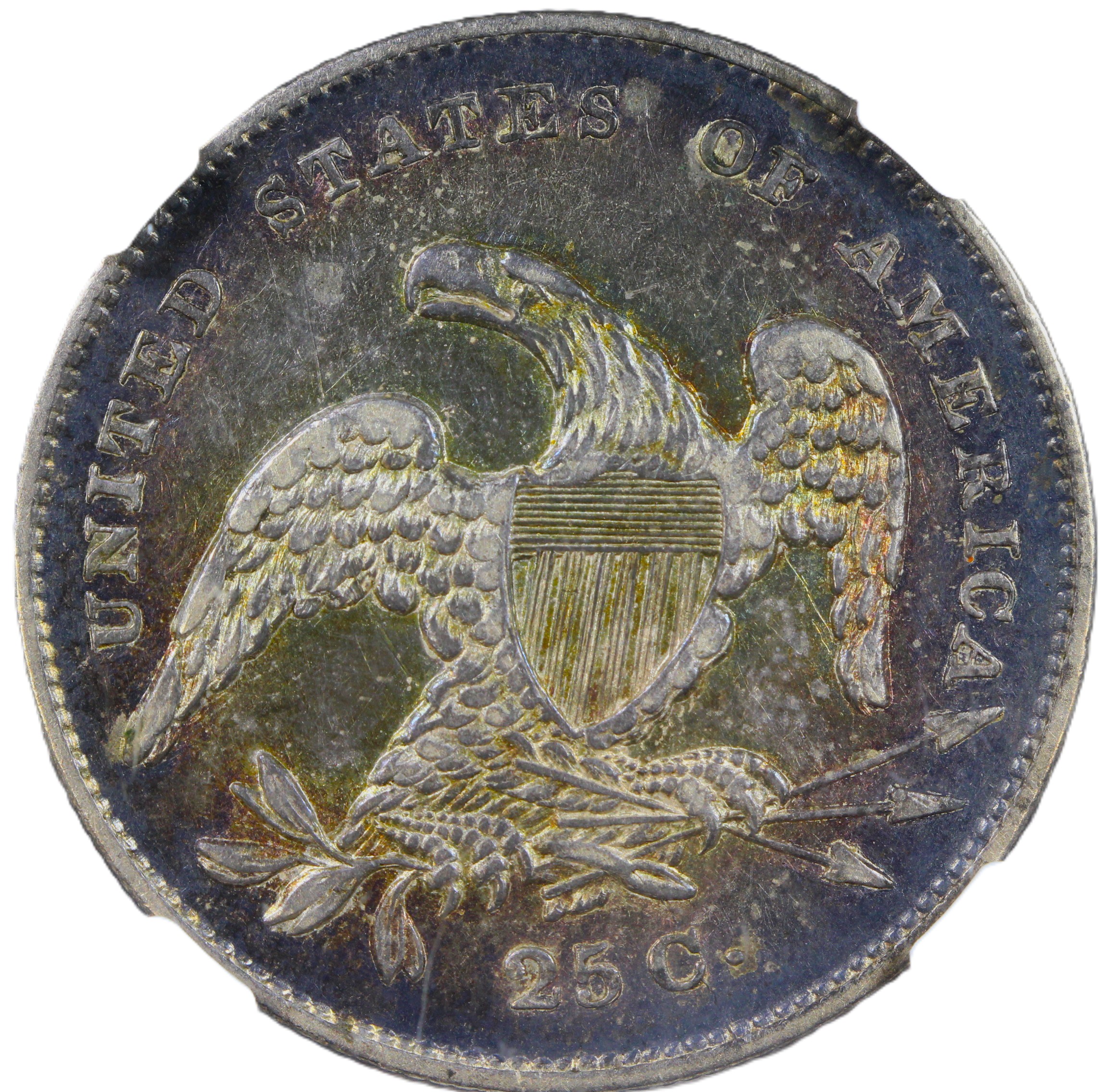 thumbnail for: 1831 Small Letters 25c NGC AU58