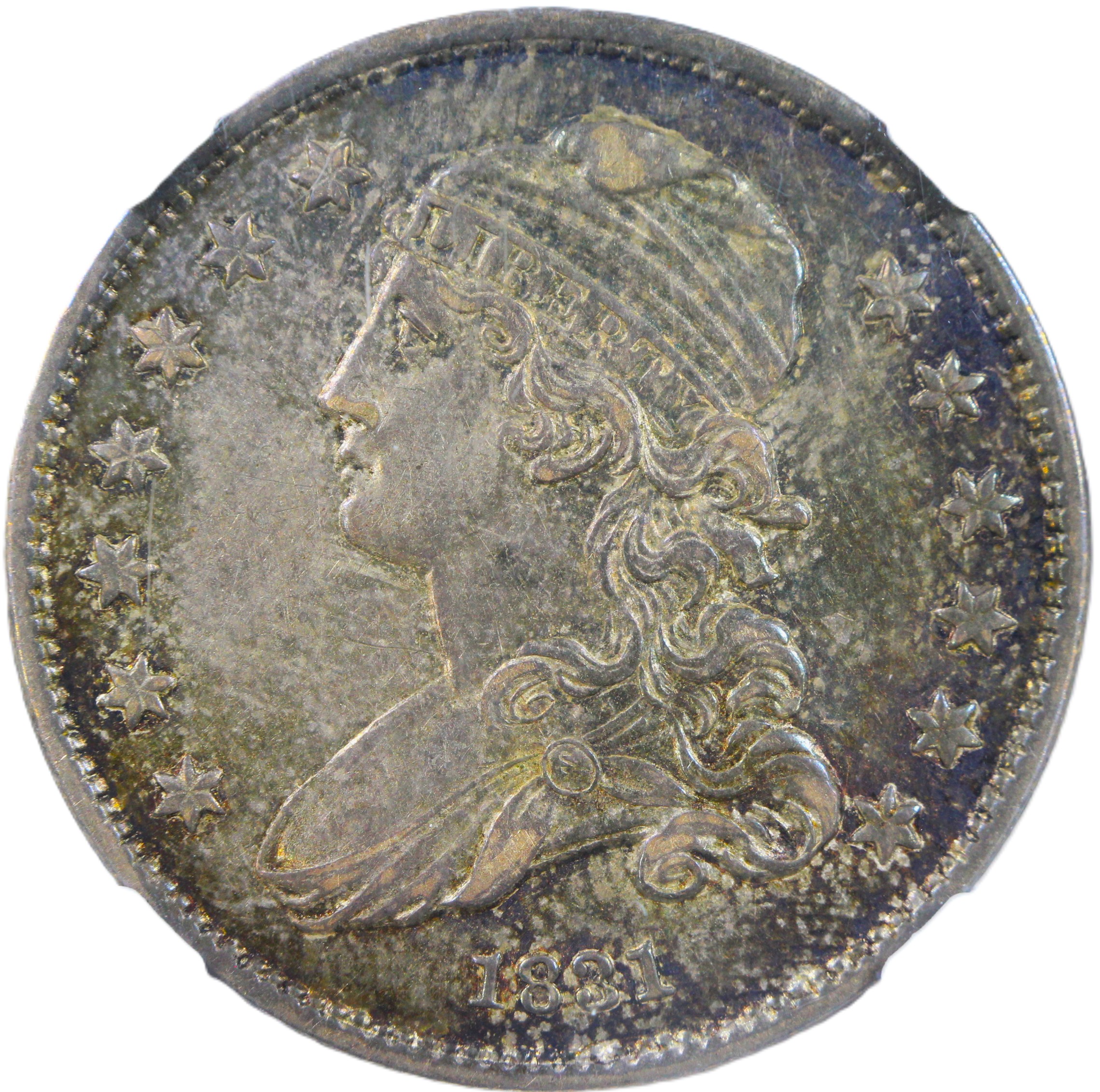 thumbnail for: 1831 Small Letters 25c NGC AU58