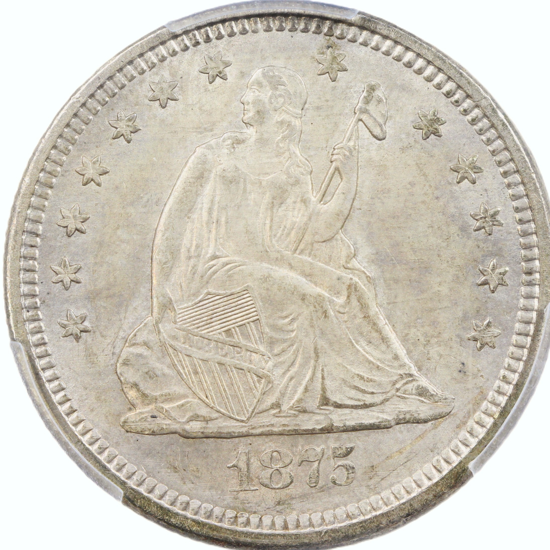 thumbnail for: 1875-S 25c PCGS MS64