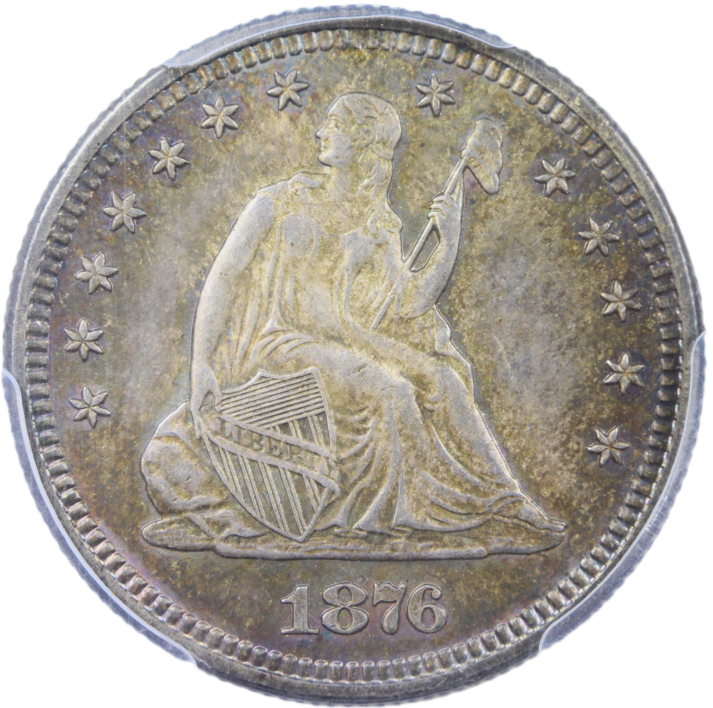 thumbnail for: 1876-S 25c PCGS MS63